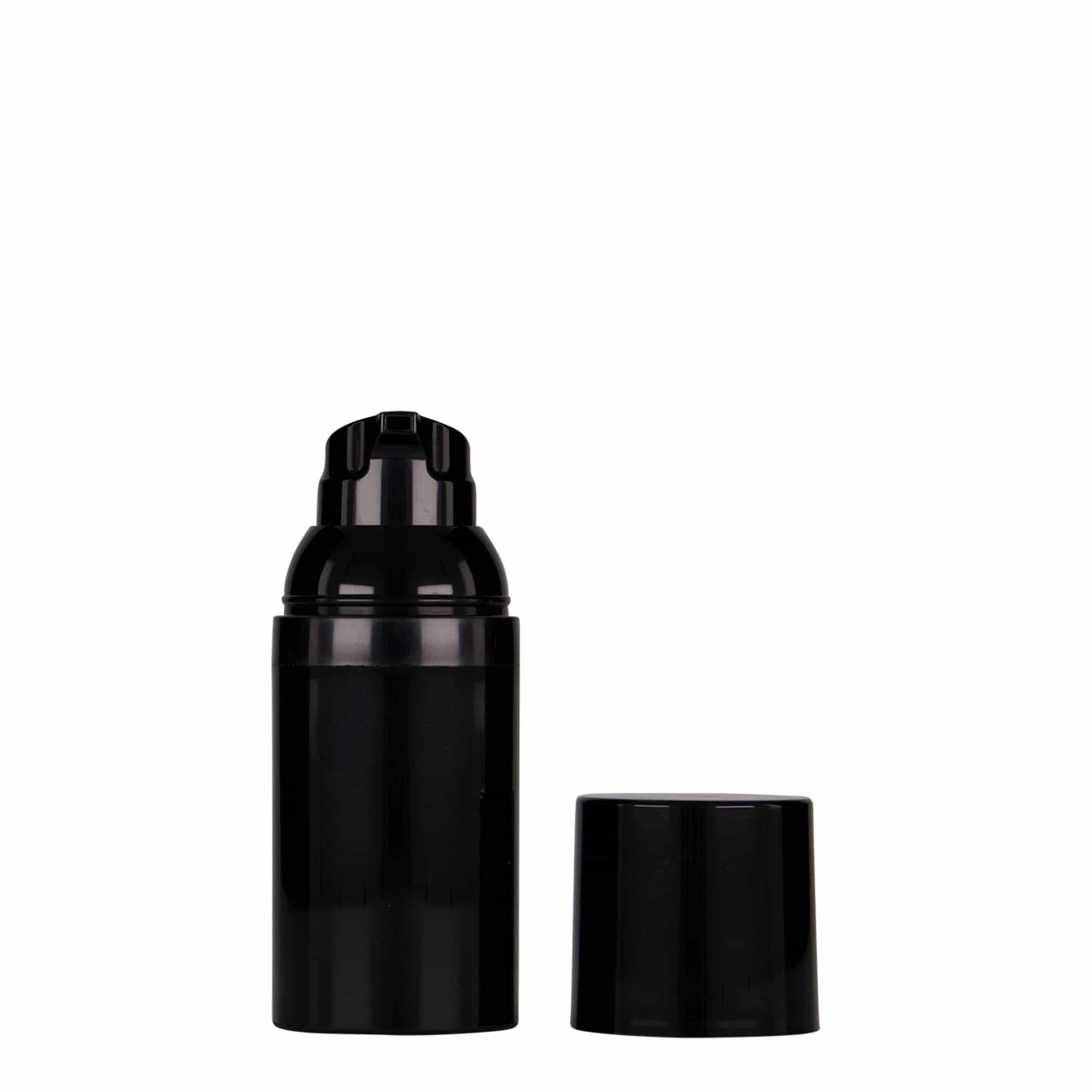30 ml luftløs dispenser 'Mezzo', PP-plast, svart