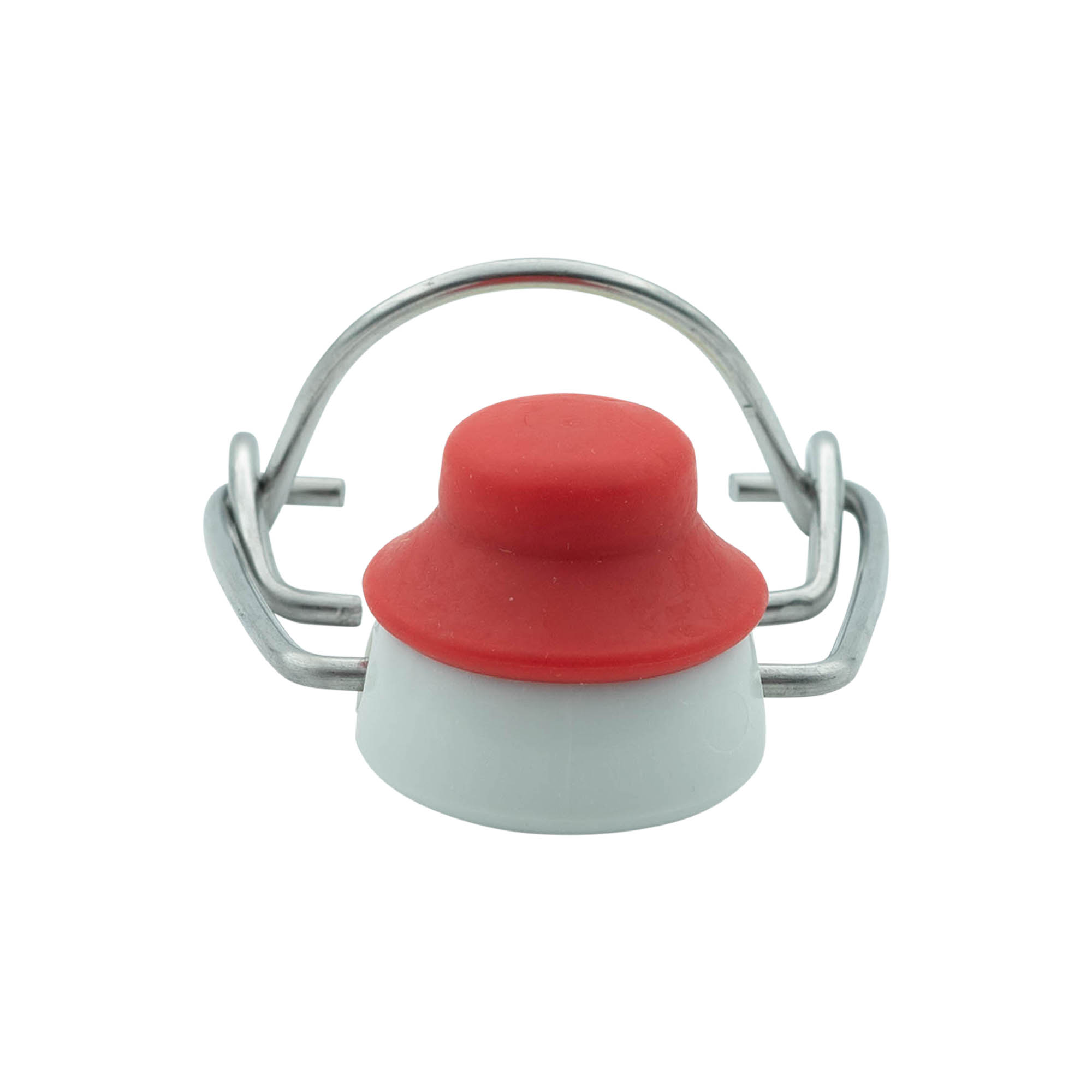 Spennelås spesialstørrelse, plast, rød-hvit Spennelås spesialstørrelse, plast, rød-hvit