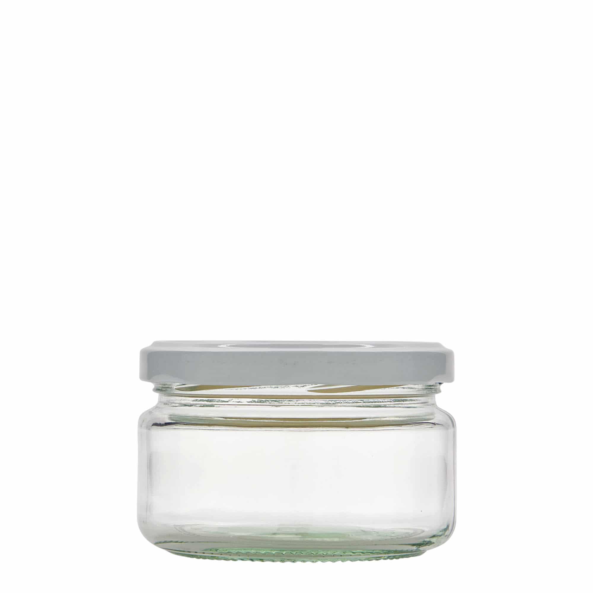 230 ml flatt rundt glass, åpning: Twist-Off (TO 82)