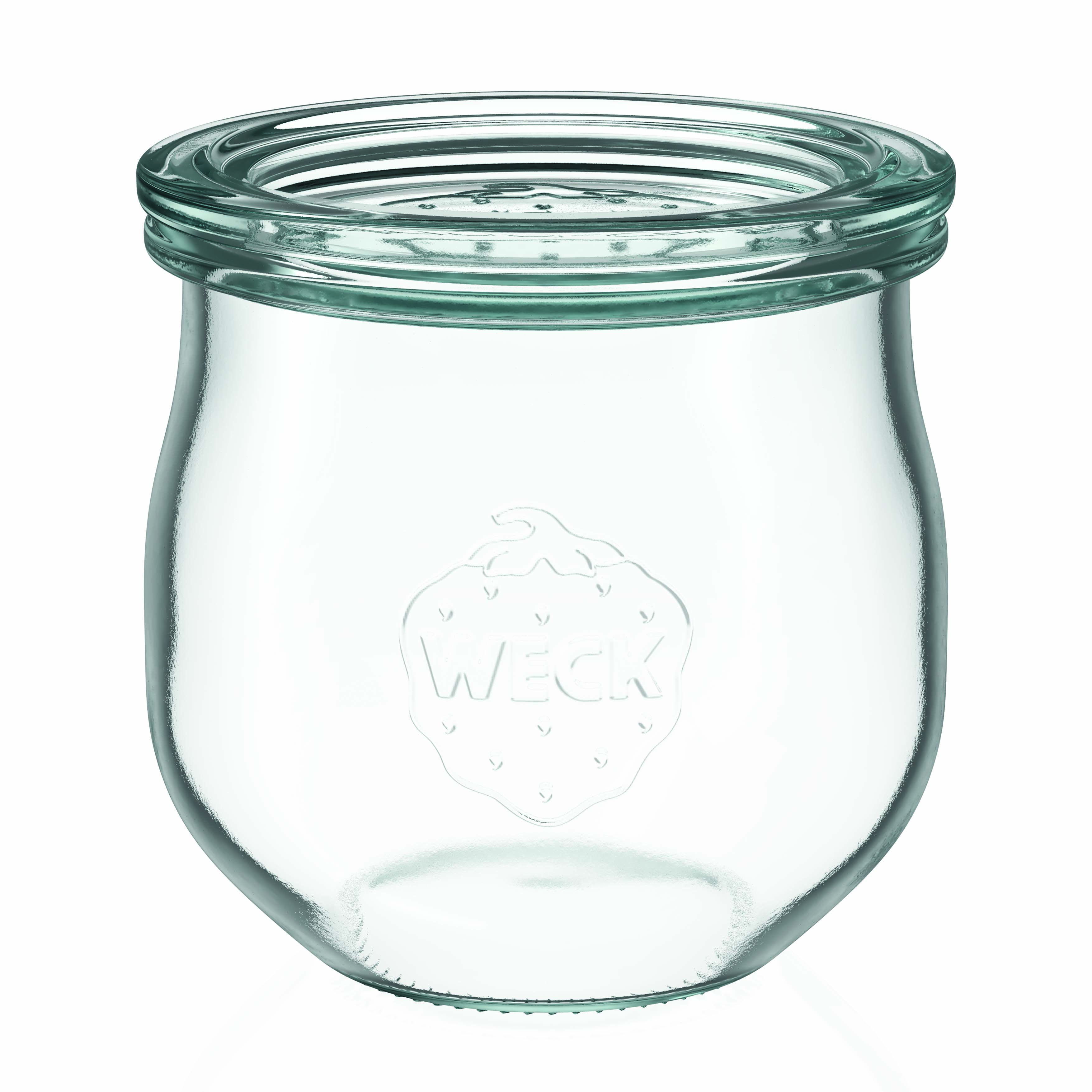 6x 370 ml WECK-tulipanglass med glasslokk RR 80