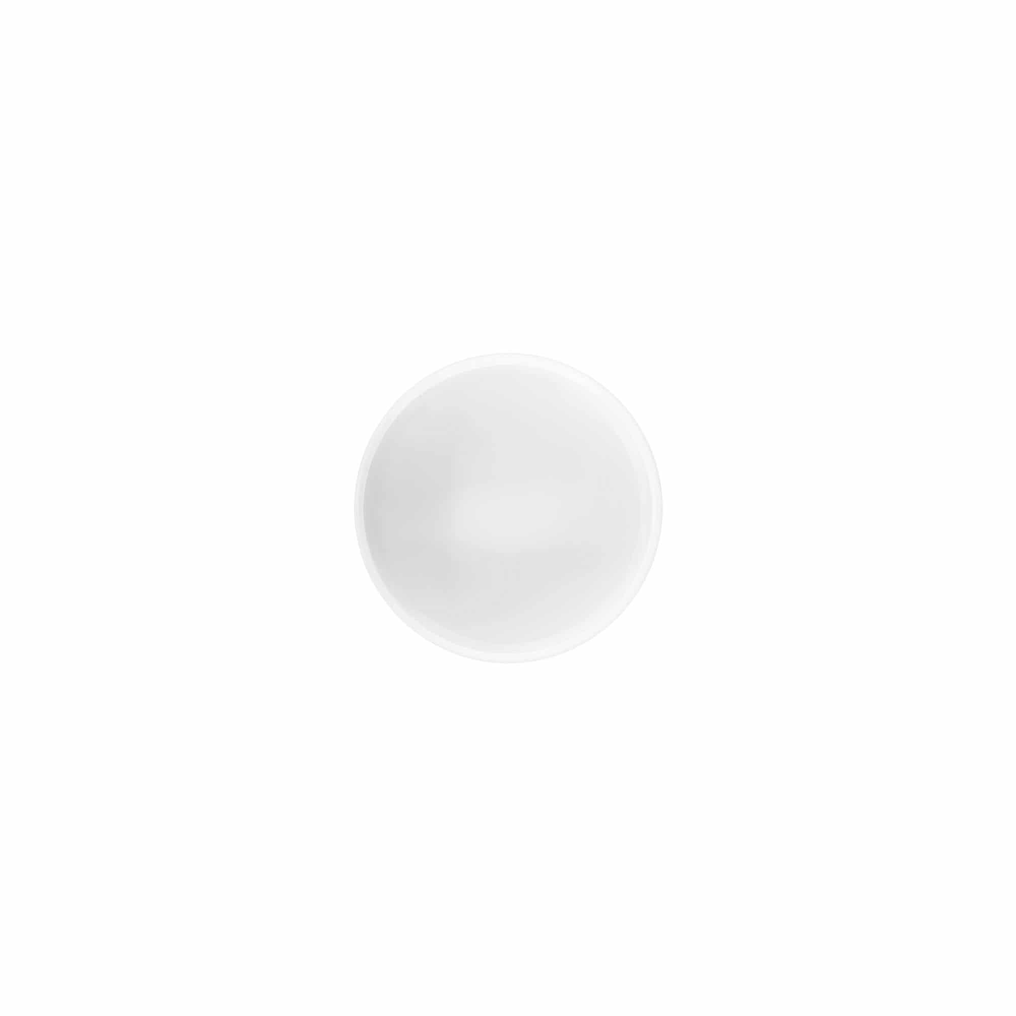 Skrulokk "White Line" 35 ml, PP-plast, hvit