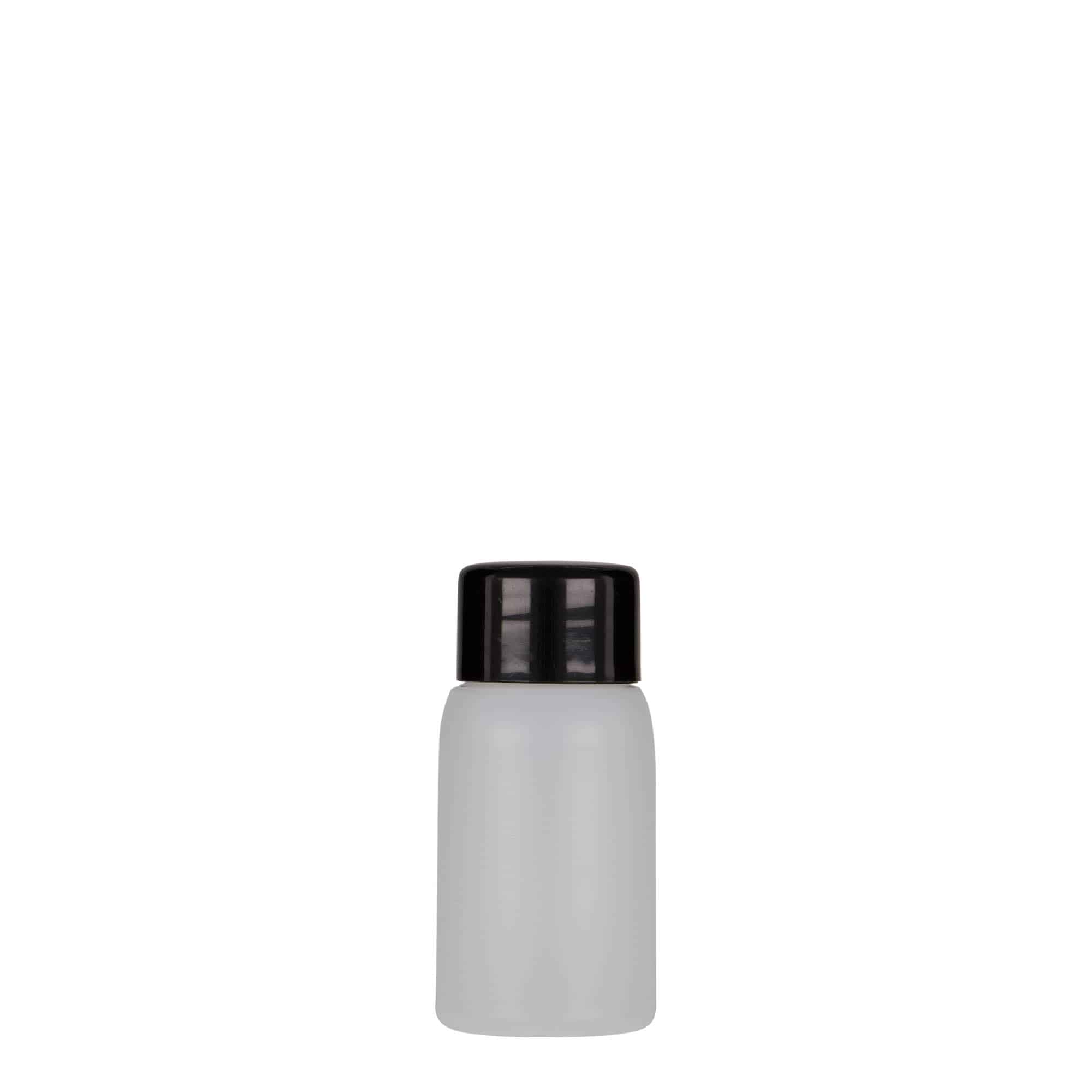 30 ml plastflaske 'Tuffy', HDPE, natur, åpning: 24/410