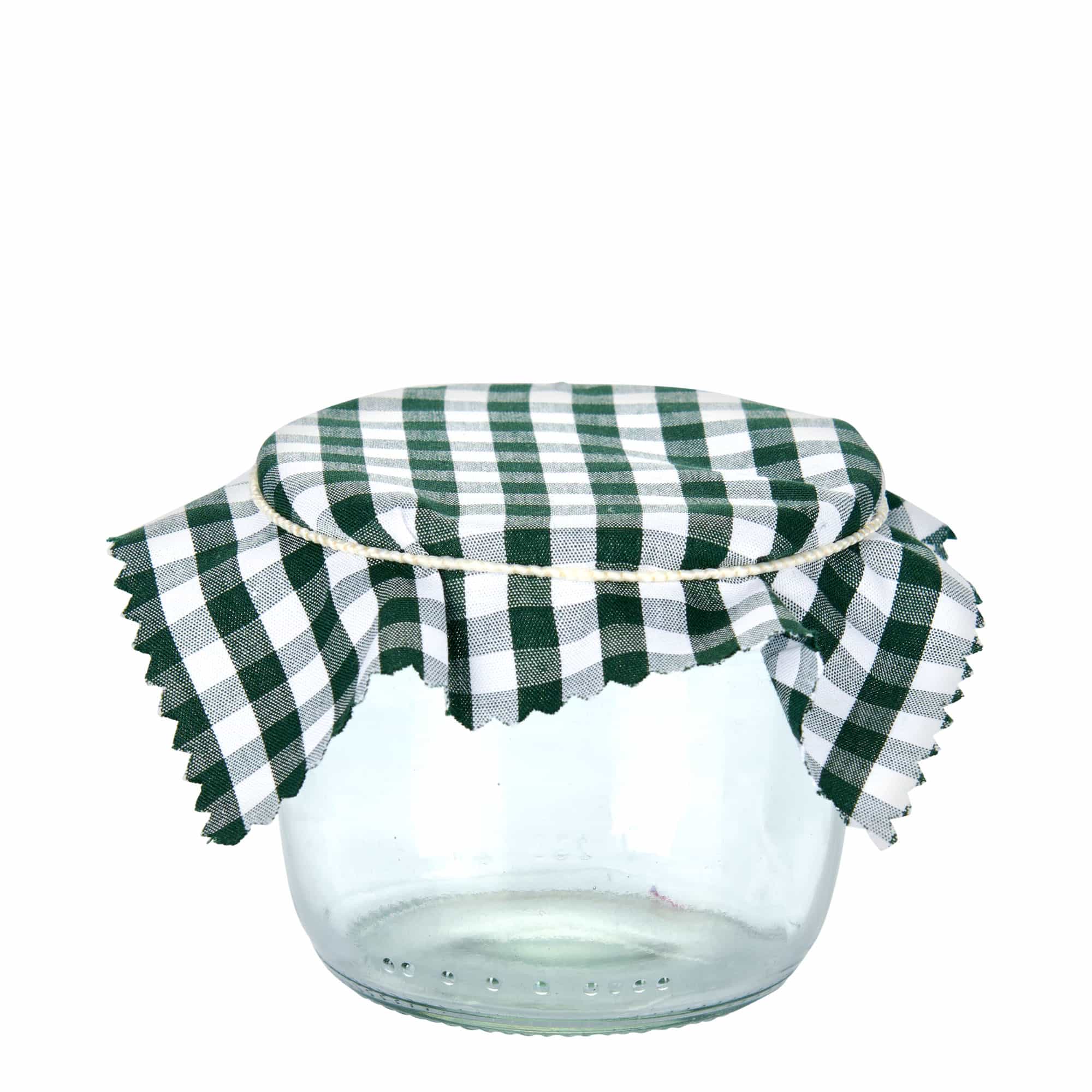 Rutete stoffserviett 12x12, kvadratisk, tekstil, mørkegrønn, åpning: TO38-TO53