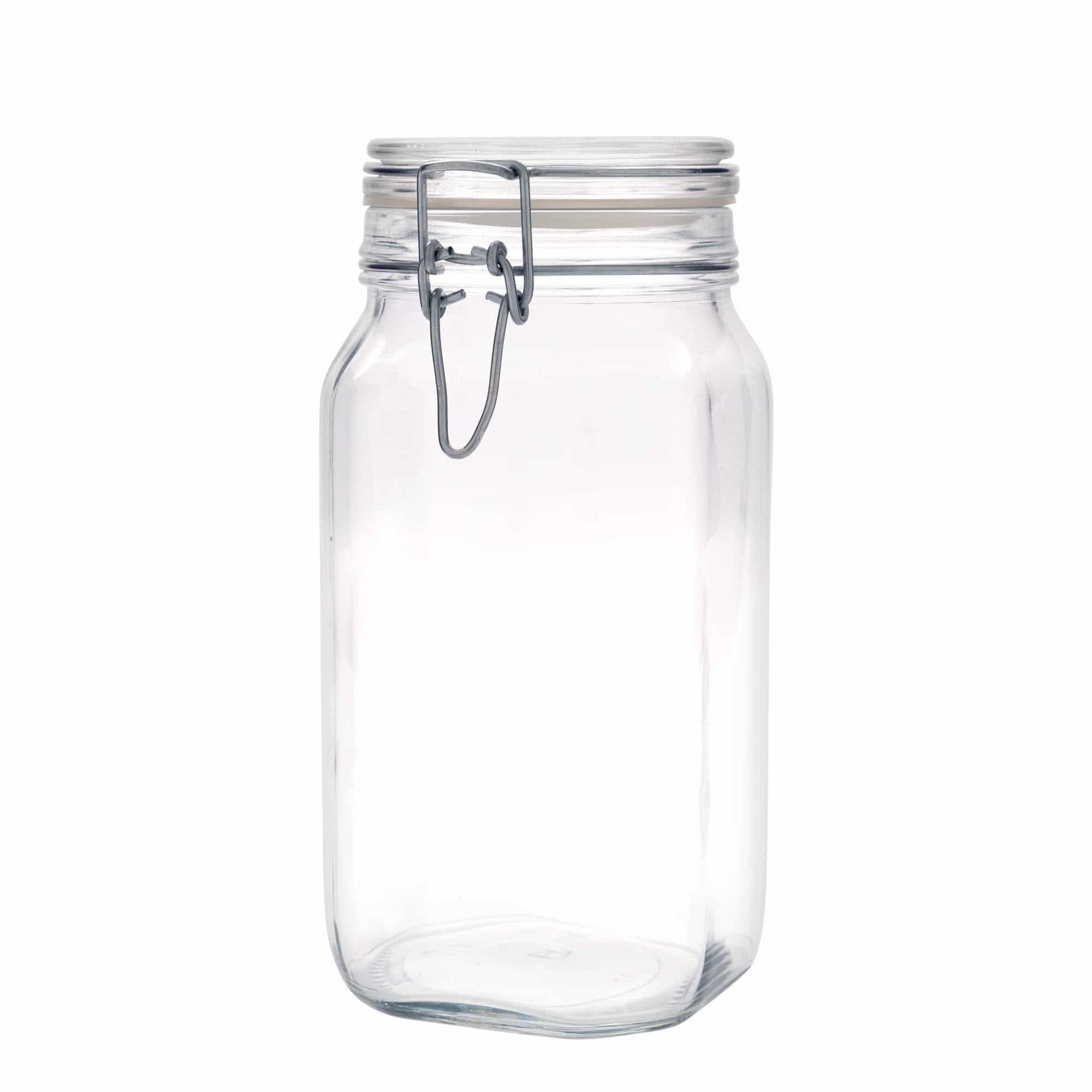 1500 ml bøyleglass "Fido", kvadratisk, åpning: Bøylelokk