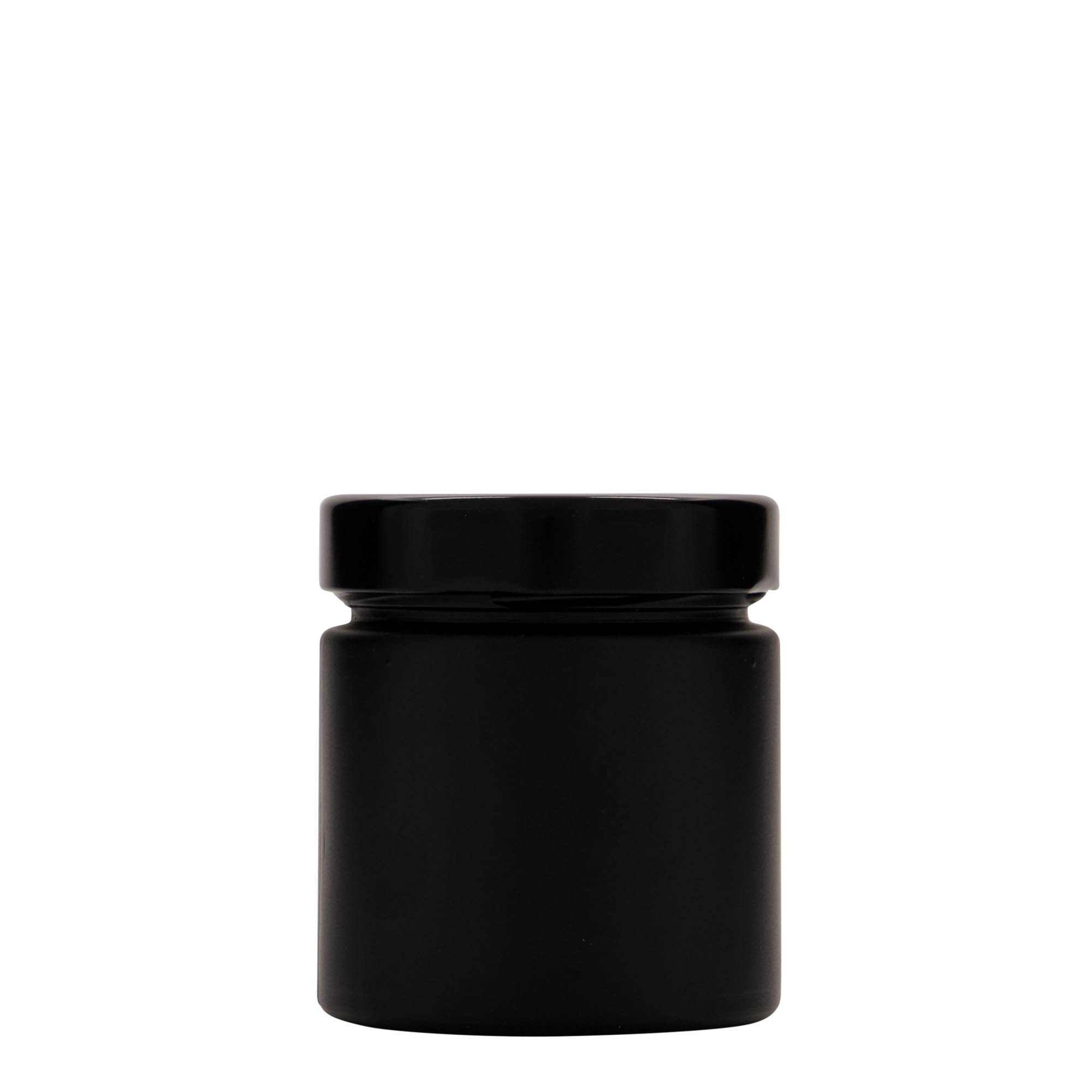 212 ml Rundt glass 'Aurora', svart, åpning: Deep-Twist-Off (DTO 66)