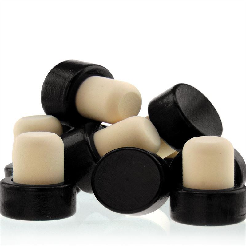 Gripekork 19 mm, tre, svart, for åpning: Kork