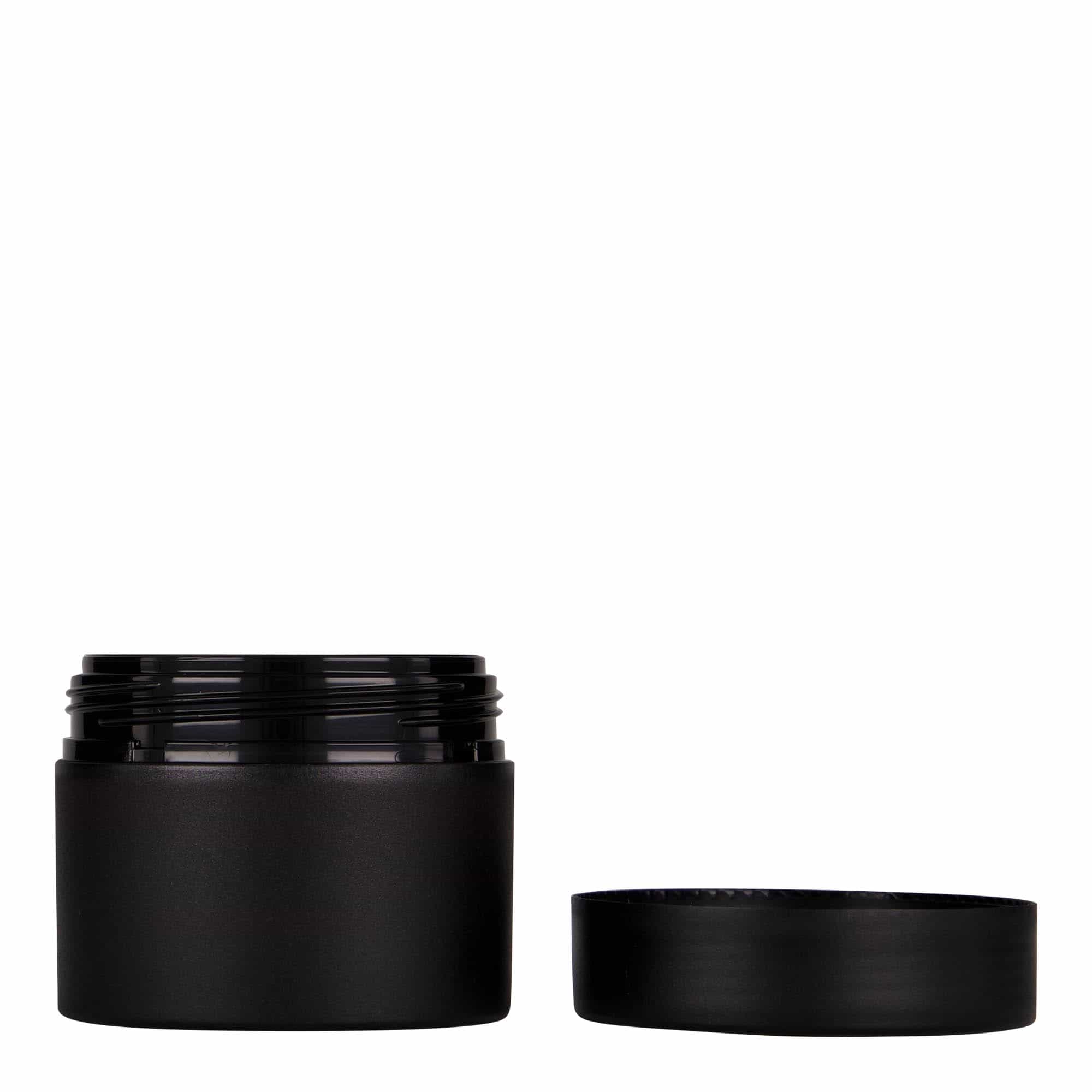 100 ml plastboks "Antonella", PP, svart, åpning: Skrulokk