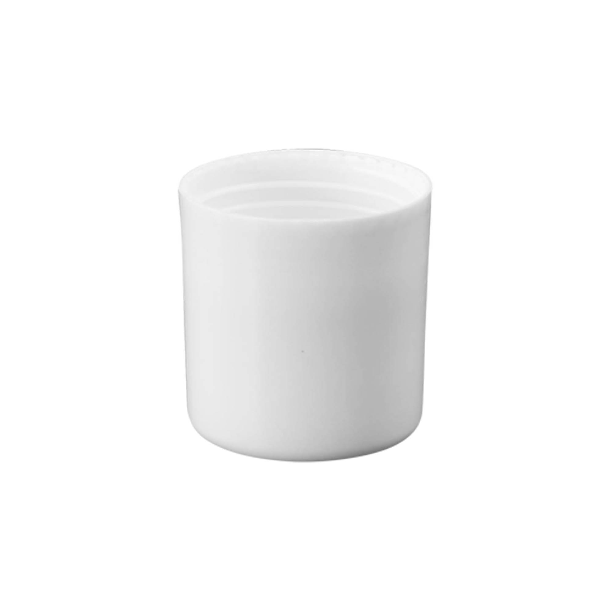 Kappe for 50 ml roll-on-flaske, PP-plast, hvit, for åpning: skrukork