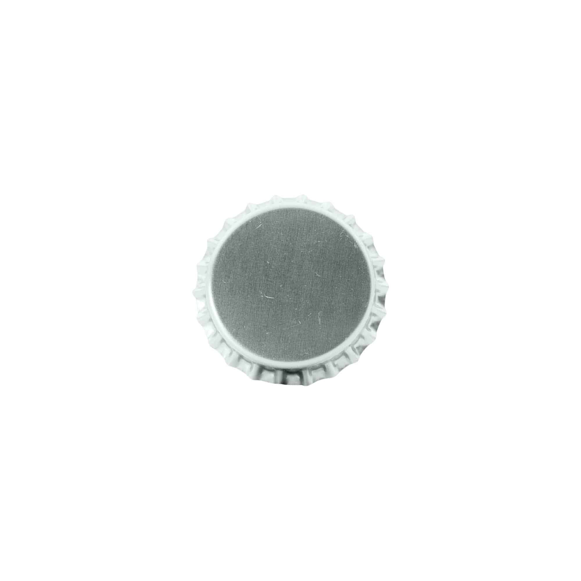 Kronlokk 29 mm, metall, sølv