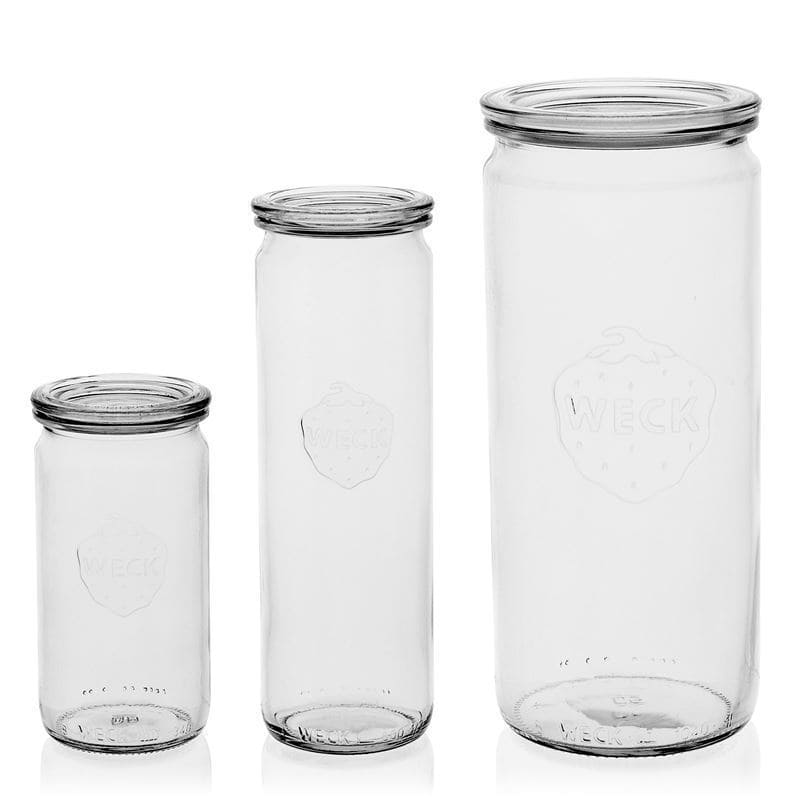 1.040 ml WECK-sylinderglass, åpning: rund kant