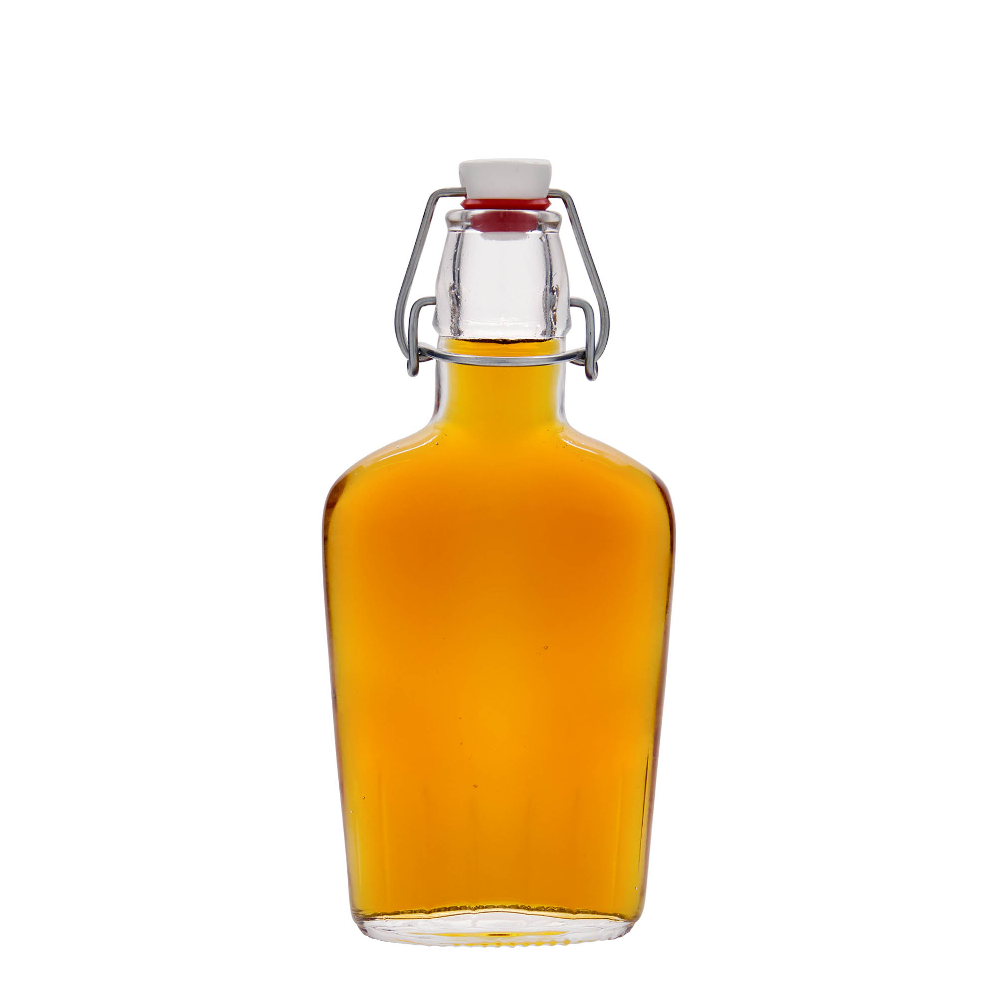 250 ml glassflaske 'Fiaschetta', oval, åpning: klemmeåpning 250 ml glassflaske 'Fiaschetta', oval, åpning: klemmeåpning