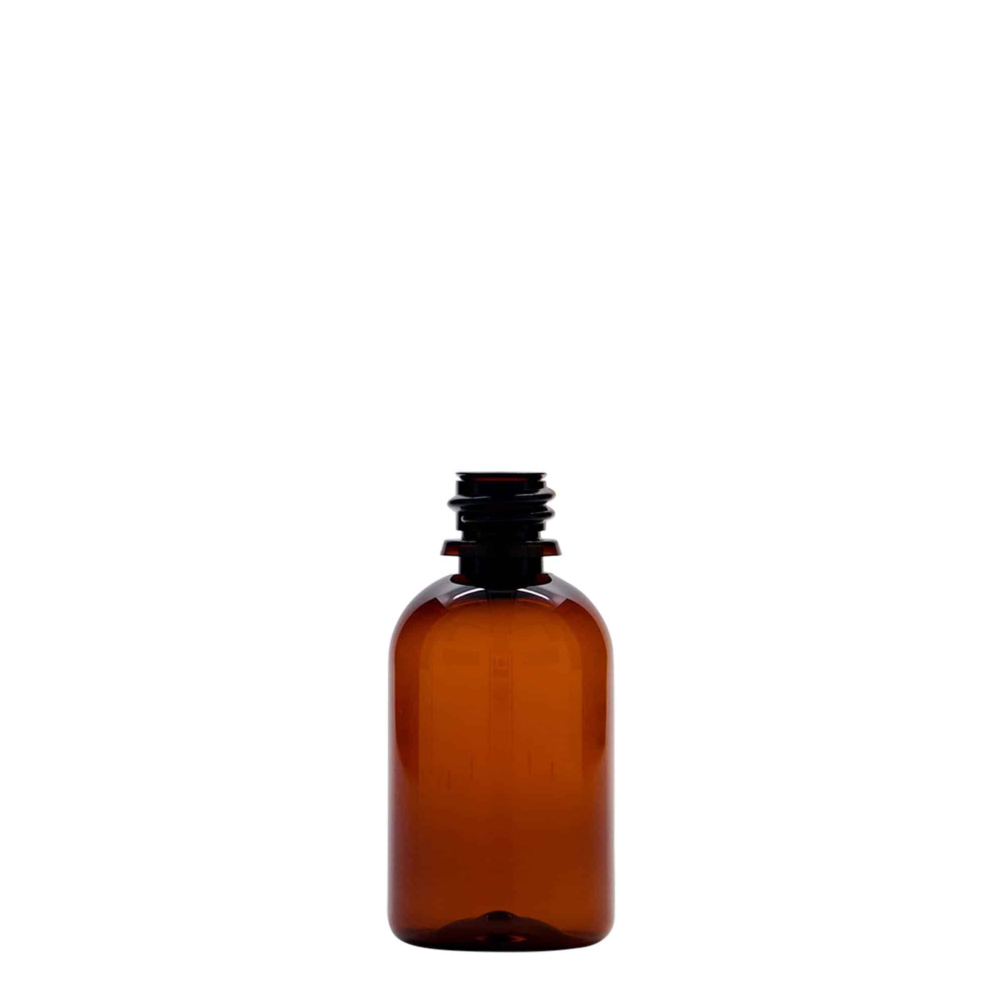 50 ml PET-medisinflaske "Easy Living", brun, plast, åpning: DIN 18 50 ml PET-medisinflaske "Easy Living", brun, plast, åpning: DIN 18