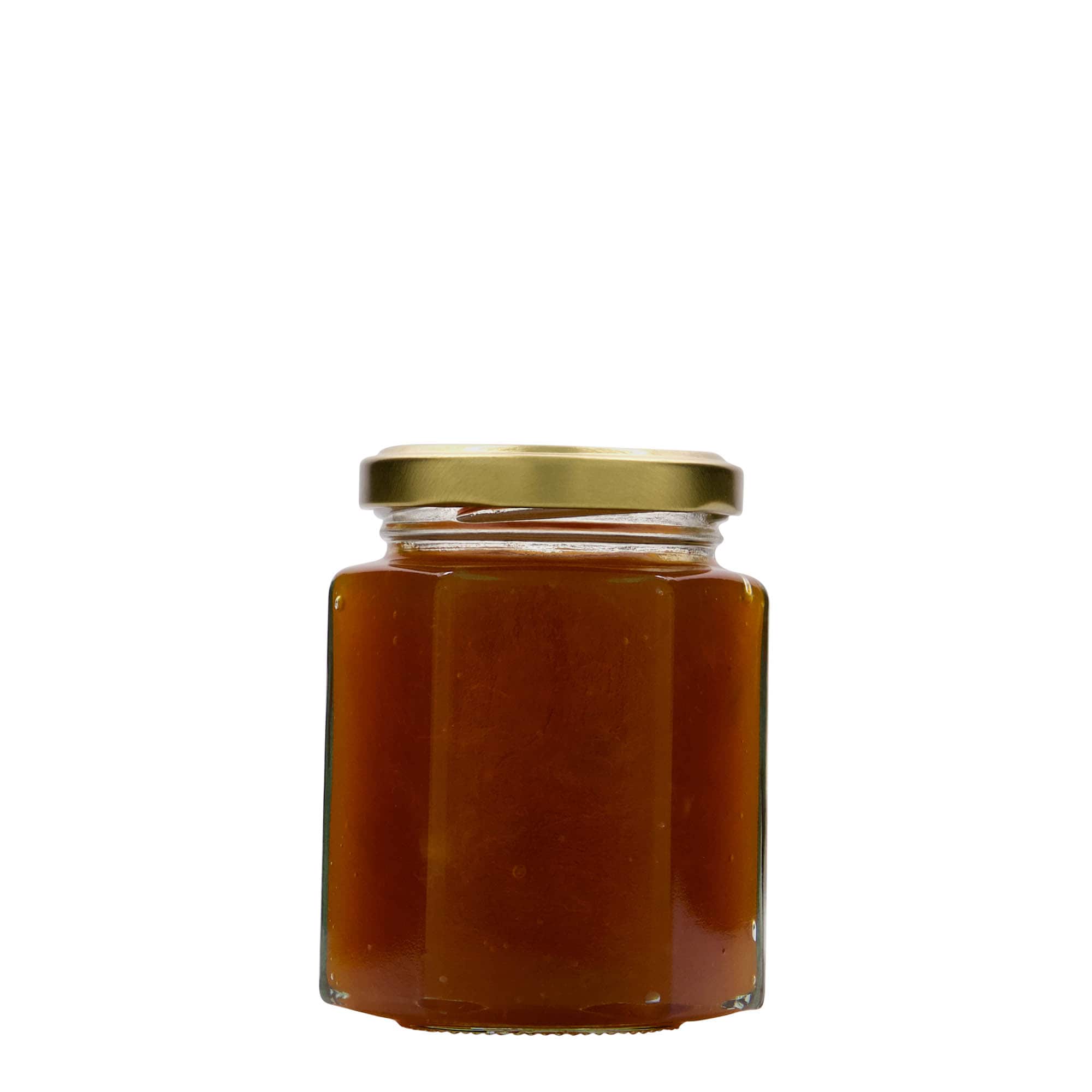 191 ml sekskantet glass, åpning: Twist-Off (TO 58)