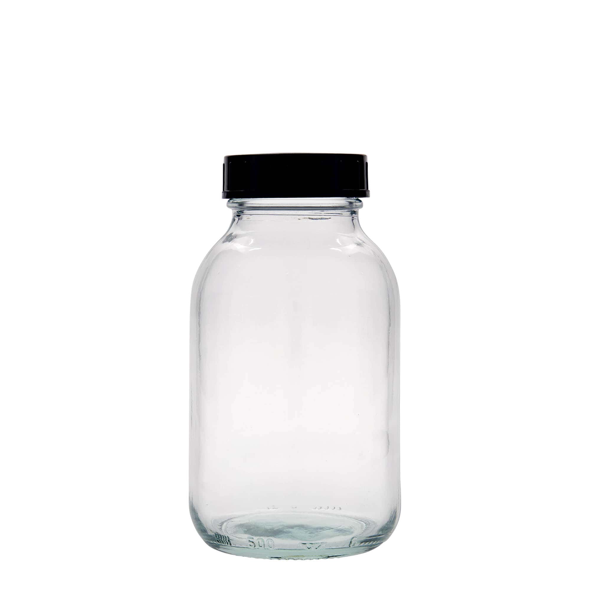 500 ml vidhalset glass, åpning: DIN 55