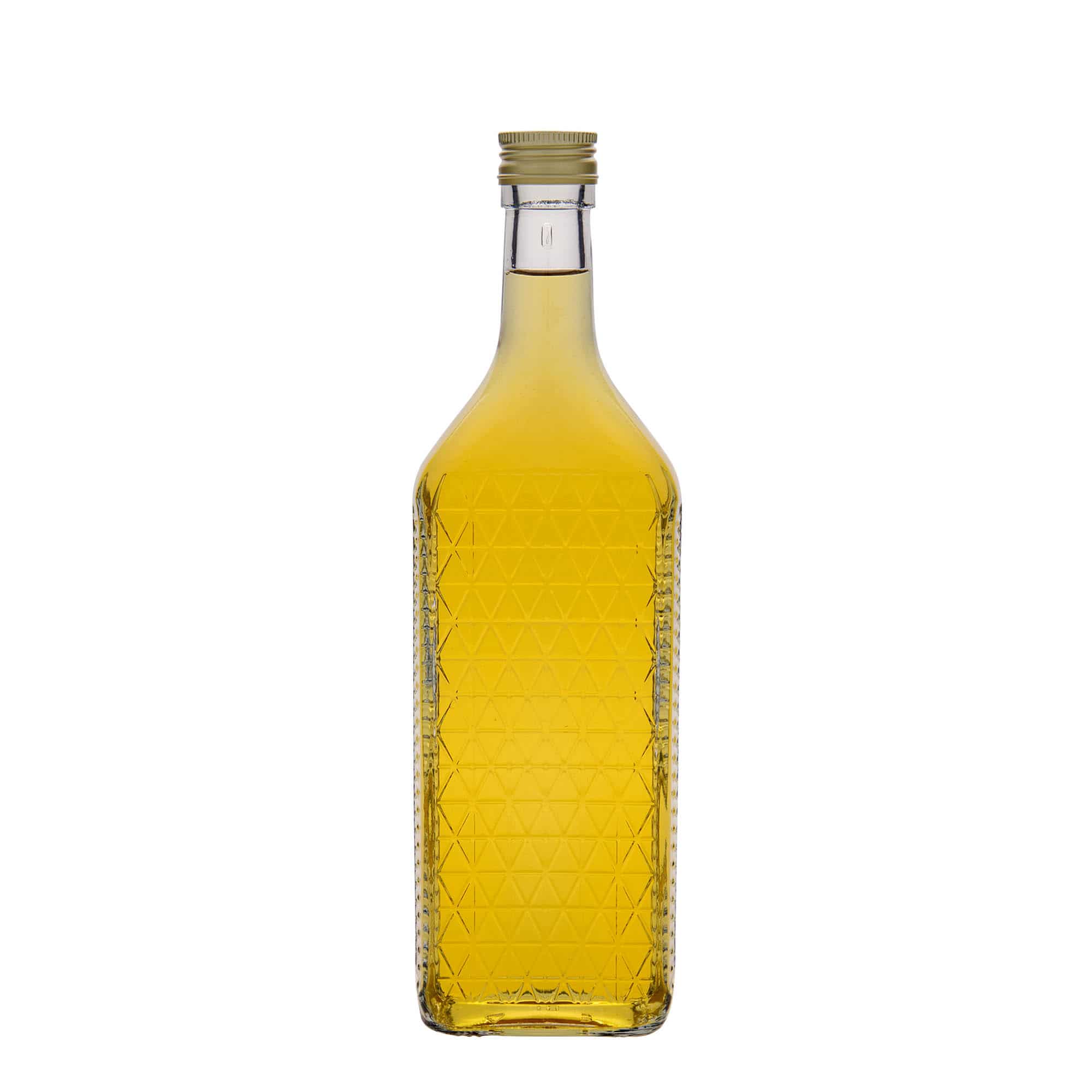 700 ml glassflaske "Caruso", firkantet, åpning: PP 31,5