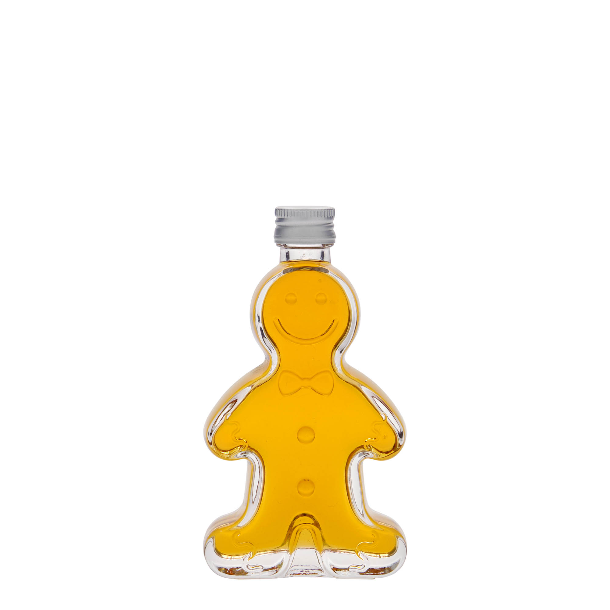 50 ml glassflaske 'Pepperkakemann', åpning: PP 18