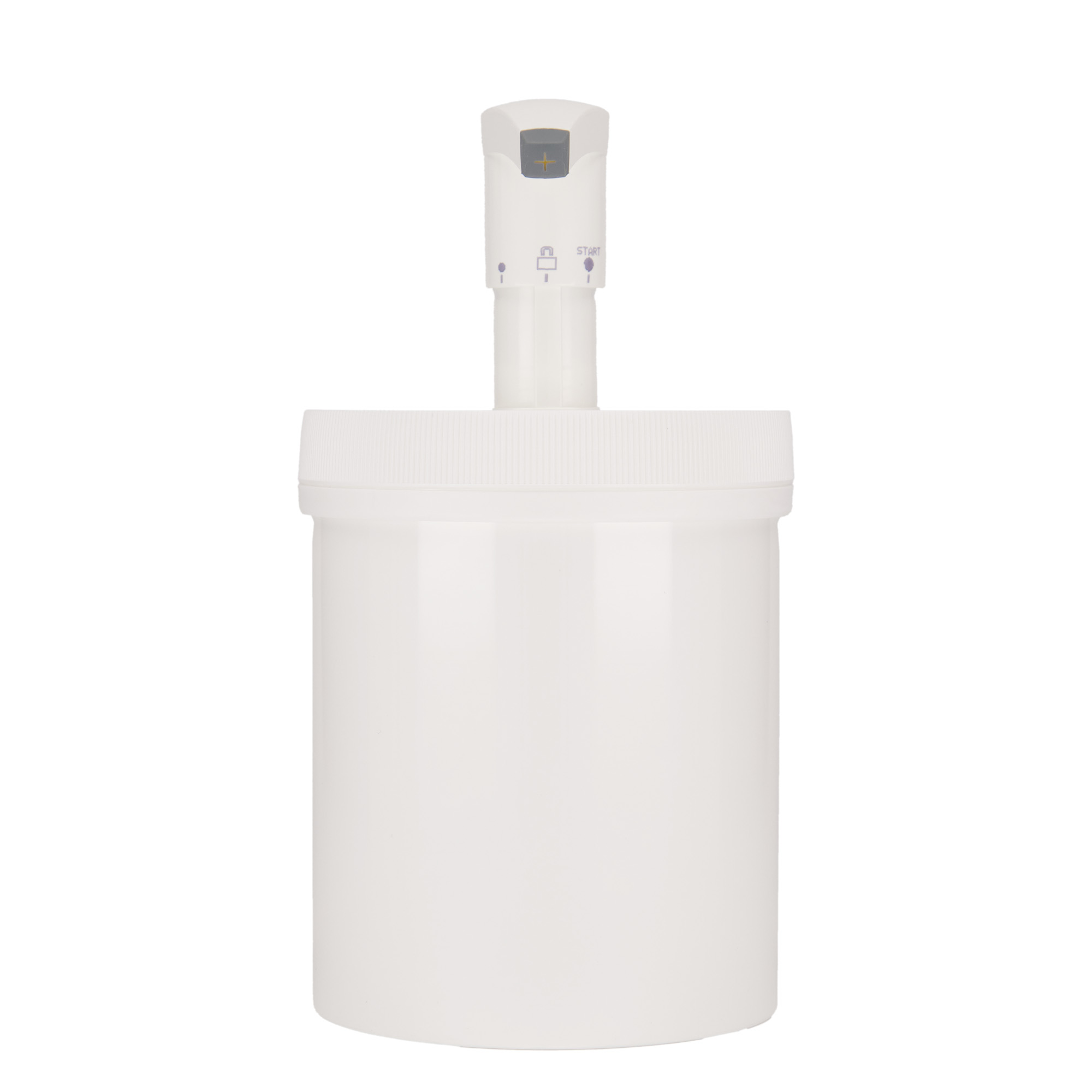 1240 ml dispenserflaske "Securibox", PP-plast, hvit, åpning: Skrulokk