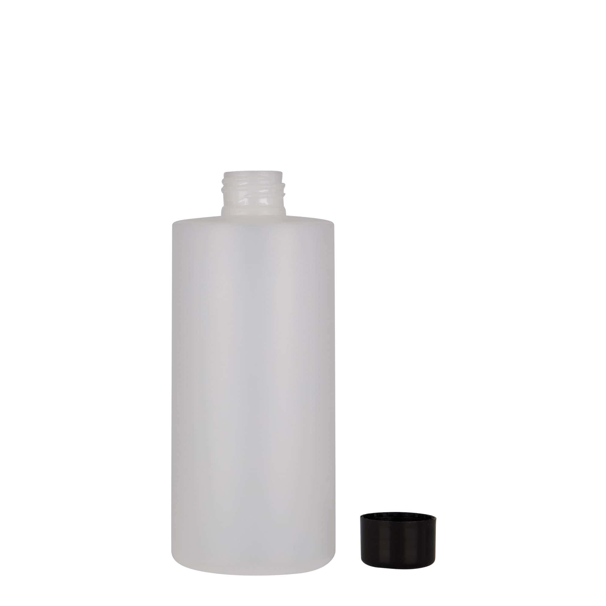 300 ml plastflaske "Pipe", HDPE, hvit, åpning: 24/410