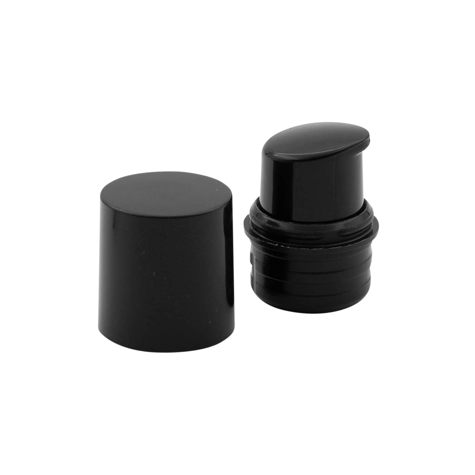Airless dispenser pumpehode 'Nano', PP-plast, svart Airless dispenser pumpehode 'Nano', PP-plast, svart