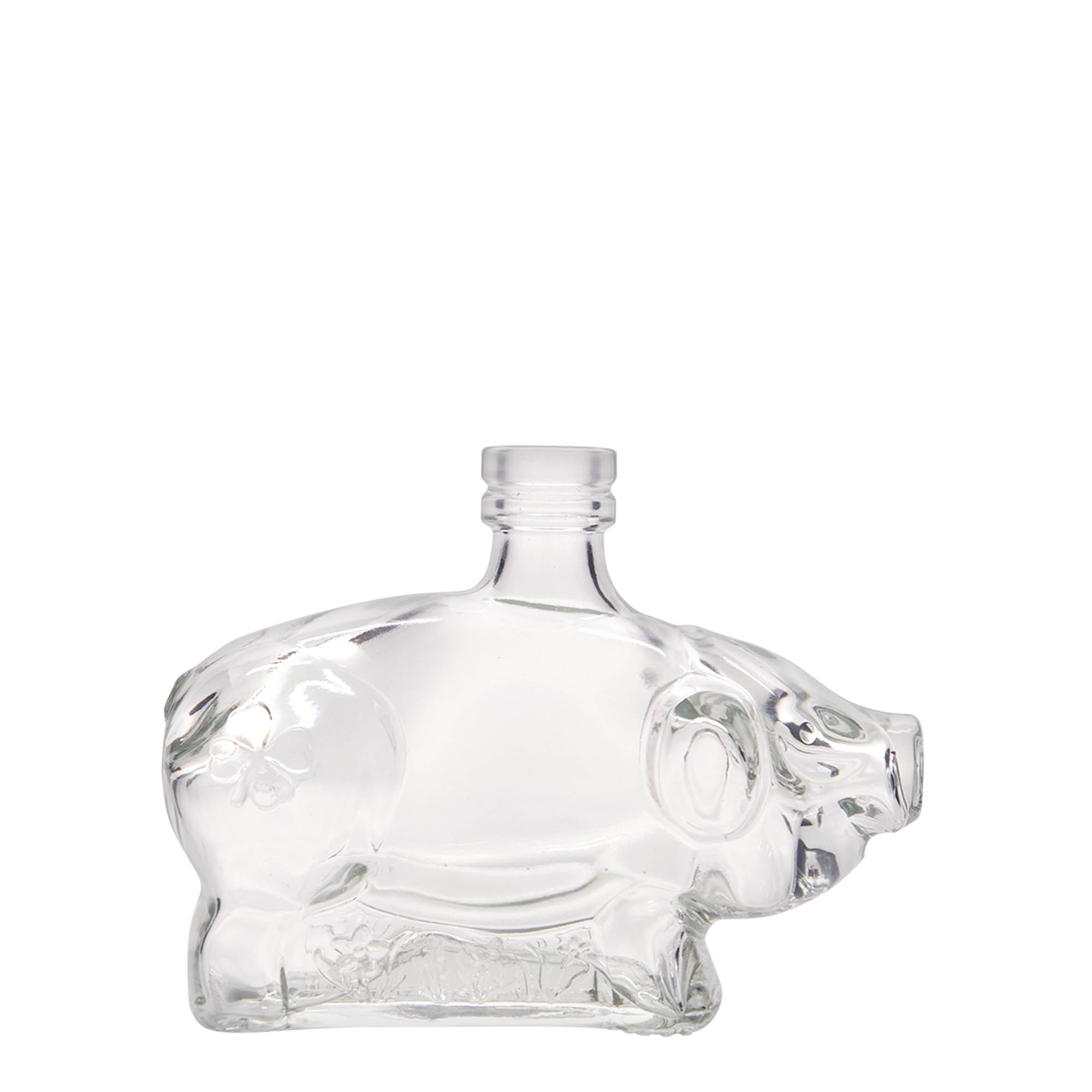 200 ml glassflaske 'Lykkesvin', åpning: kork