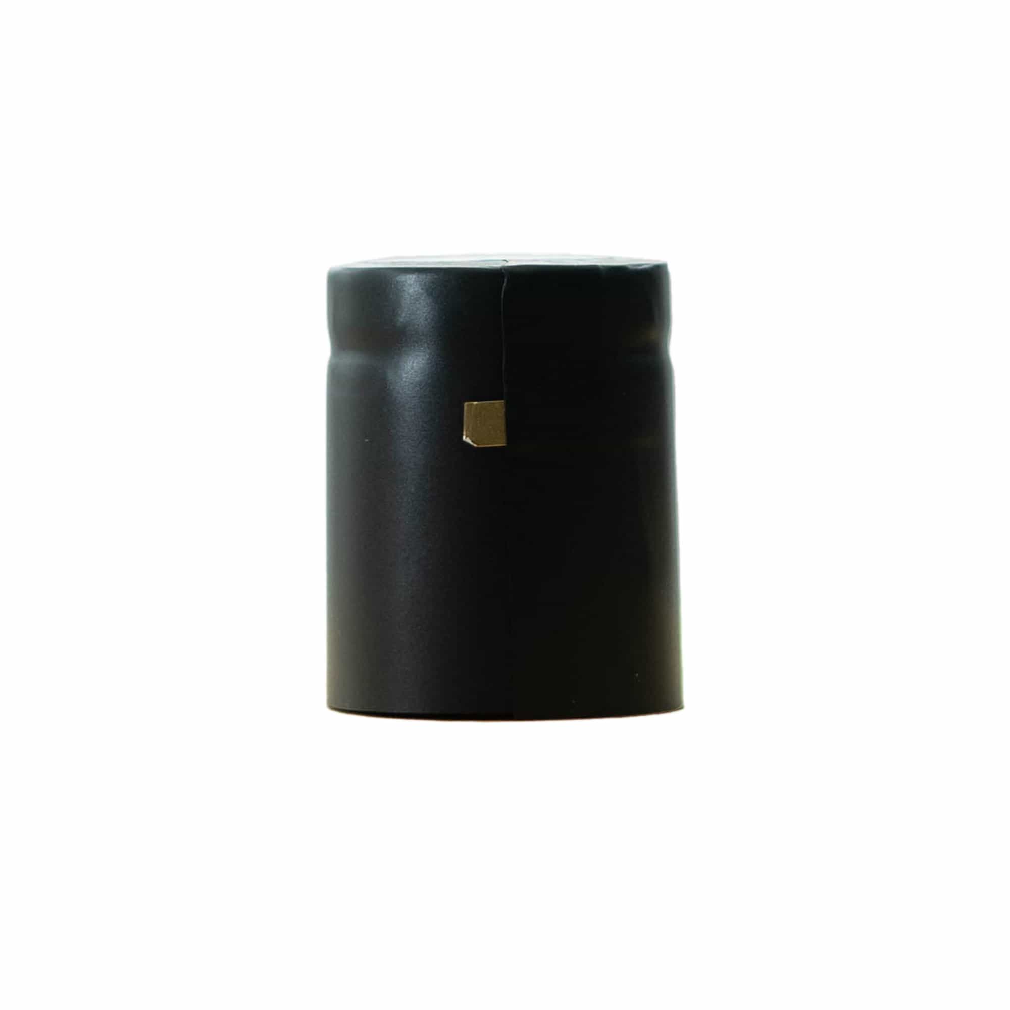 Krympekapsel 32x41, PVC-plast, svart Krympekapsel 32x41, PVC-plast, svart