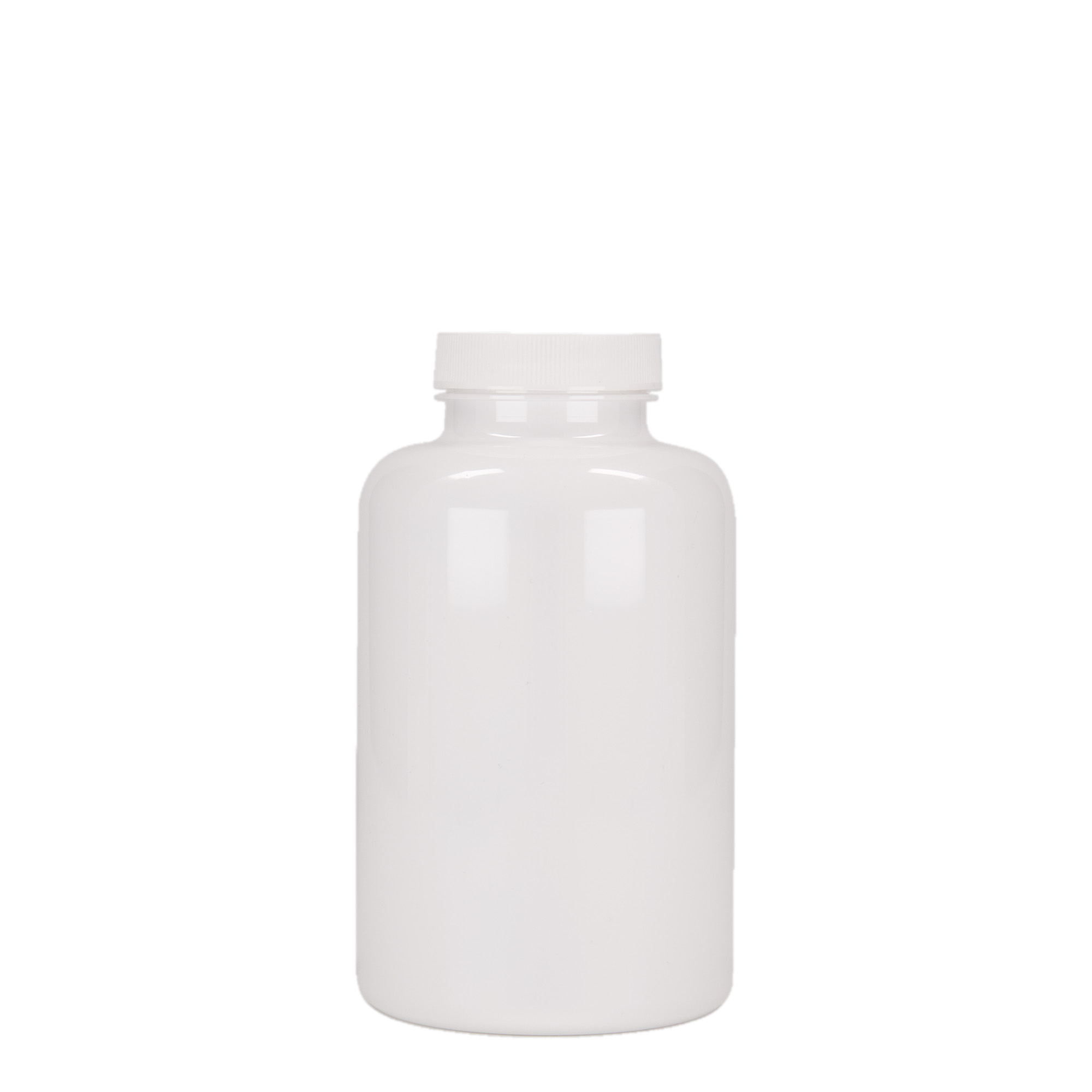 500 ml PET-packer, plast, hvit, åpning: GPI 45/400