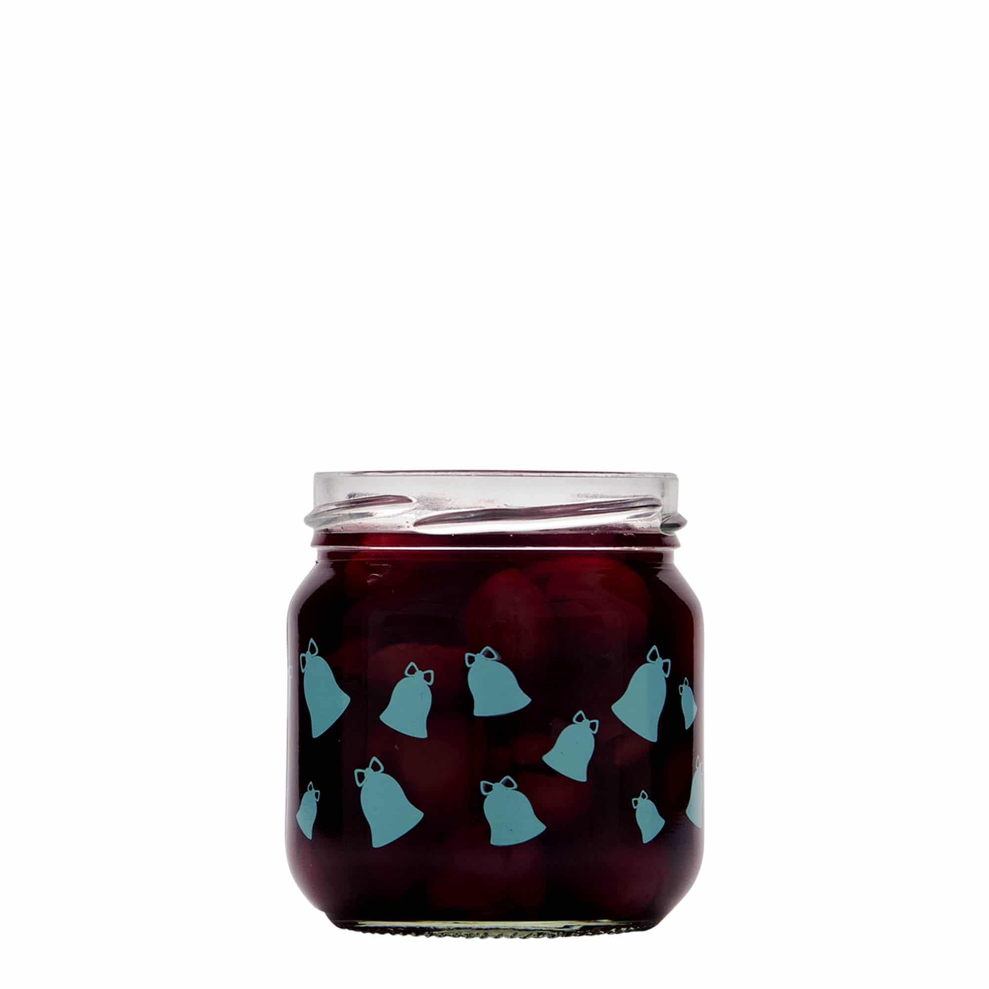 212 ml rundt glass, motiv: Klokke, bjelle, åpning: Twist-Off (TO 66)