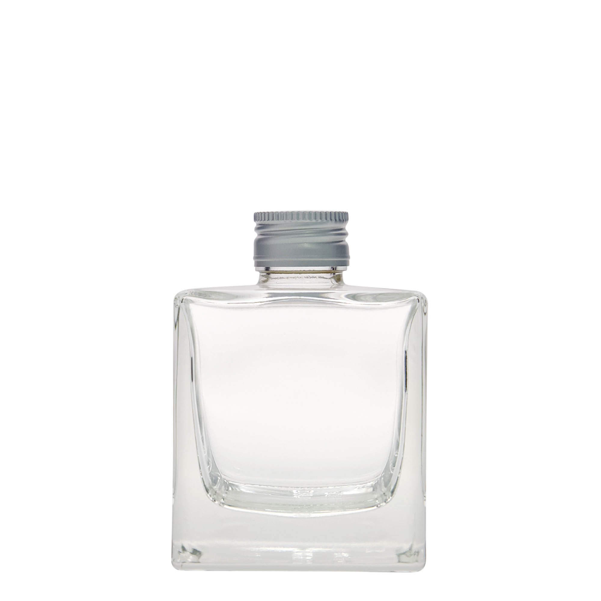 200 ml glassflaske 'Cube', firkantet, åpning: PP 28