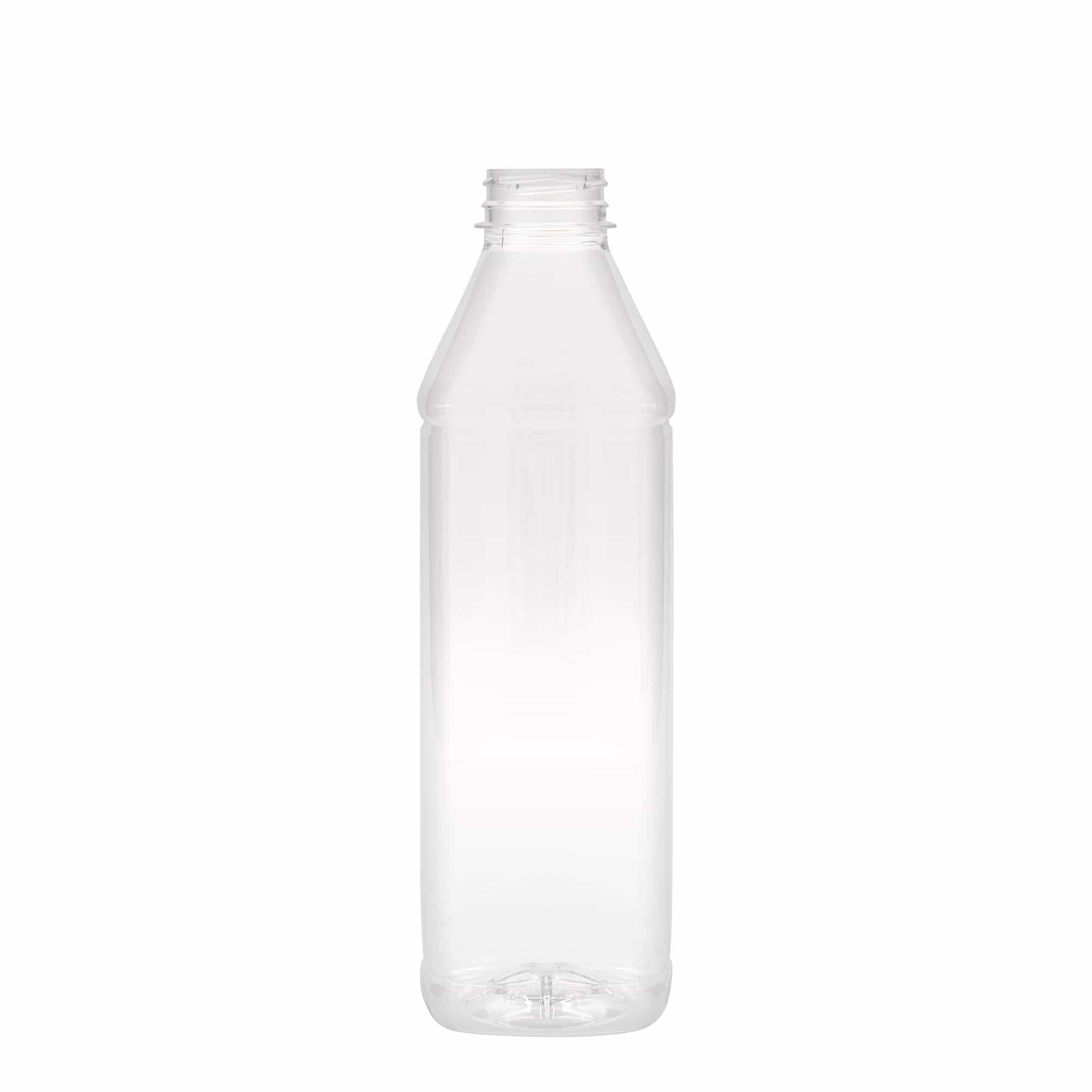 1000 ml PET-flaske Milk and Juice Carré, kvadratisk, plast, åpning: 38 mm 1000 ml PET-flaske Milk and Juice Carré, kvadratisk, plast, åpning: 38 mm