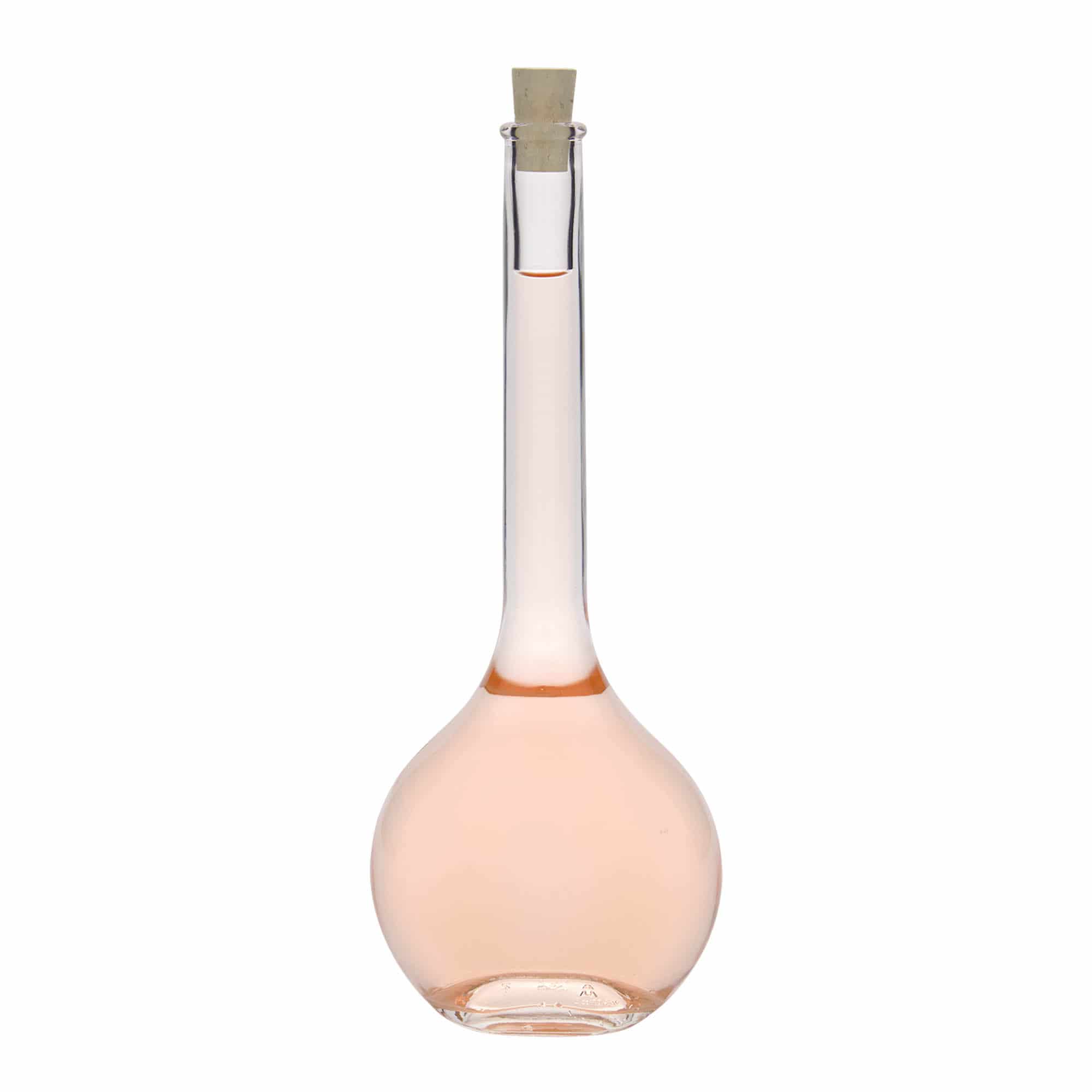 500 ml glassflaske "Contessa", oval, åpning: Kork