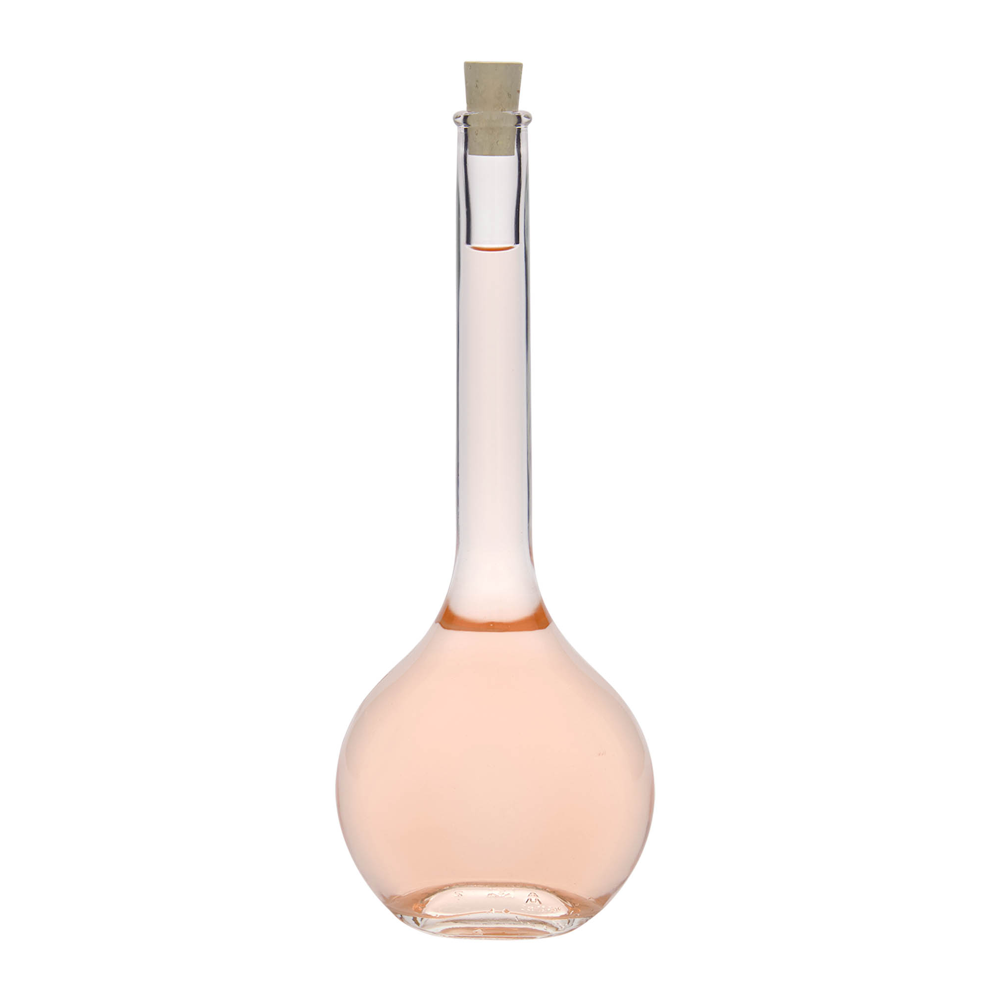 500 ml glassflaske 'Contessa', oval, åpning: kork