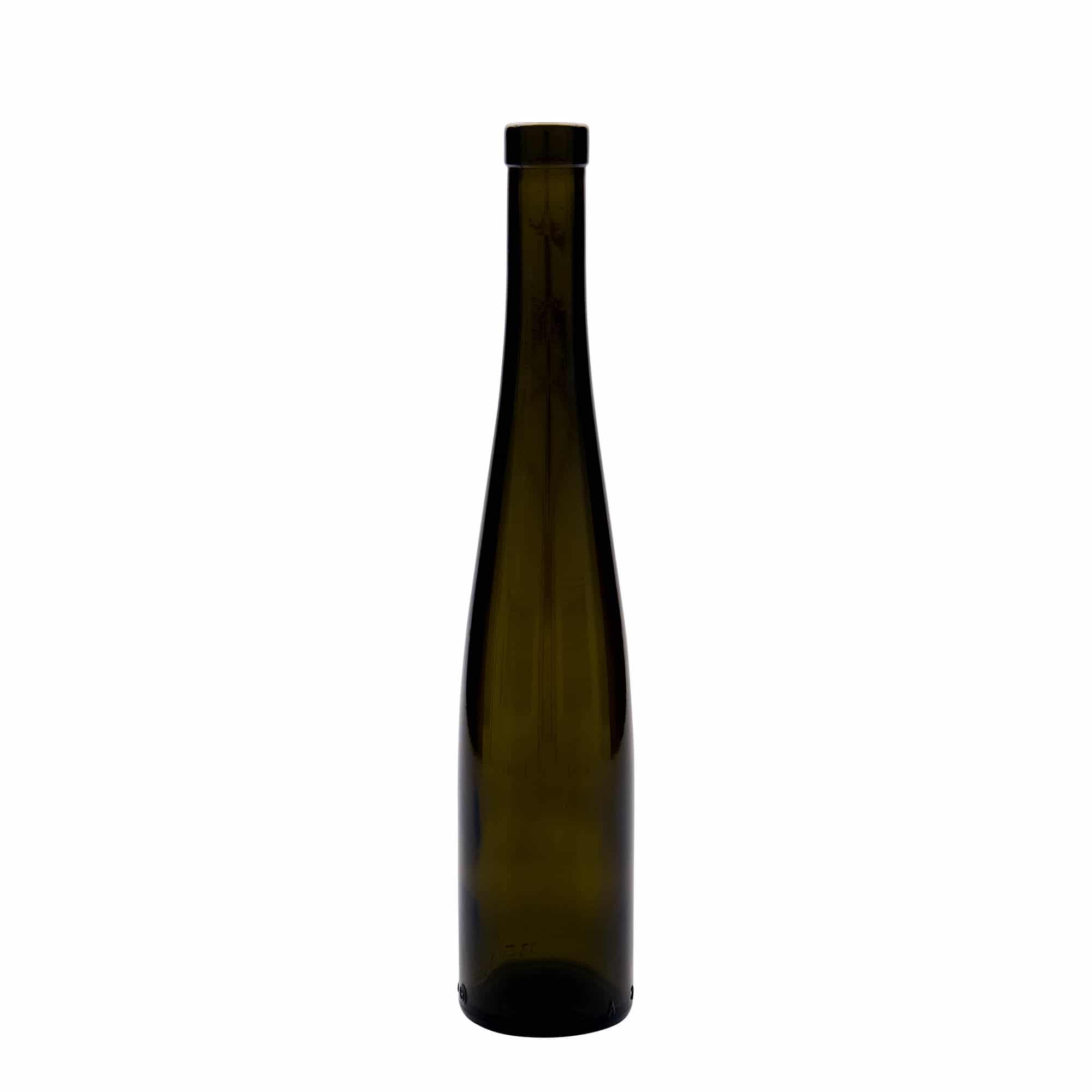 375 ml glassflaske 'Weinschlegel', antikkgrønn, åpning: kork