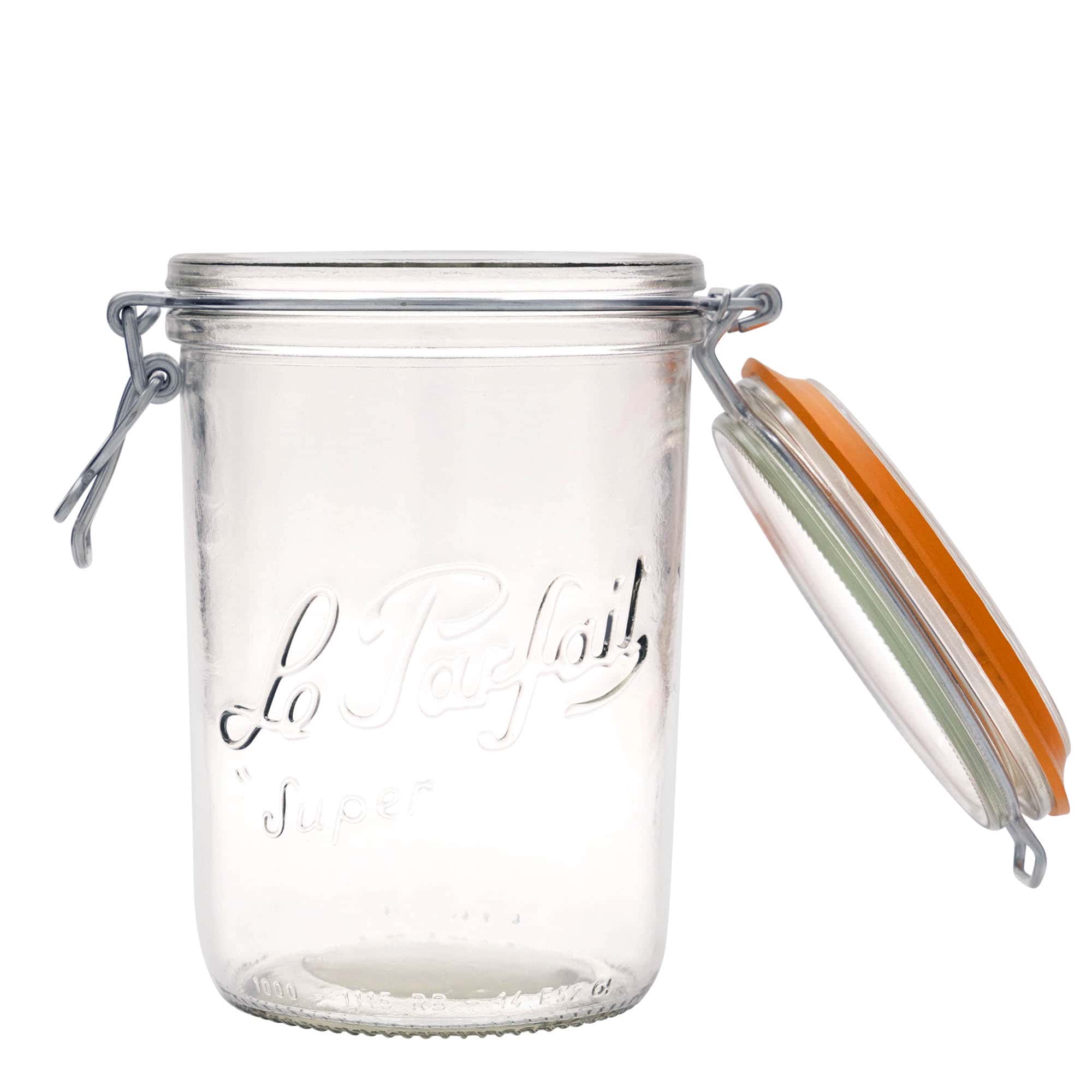 1000 ml bøyleglass "Le Parfait Super Terrine", åpning: Bøylelokk
