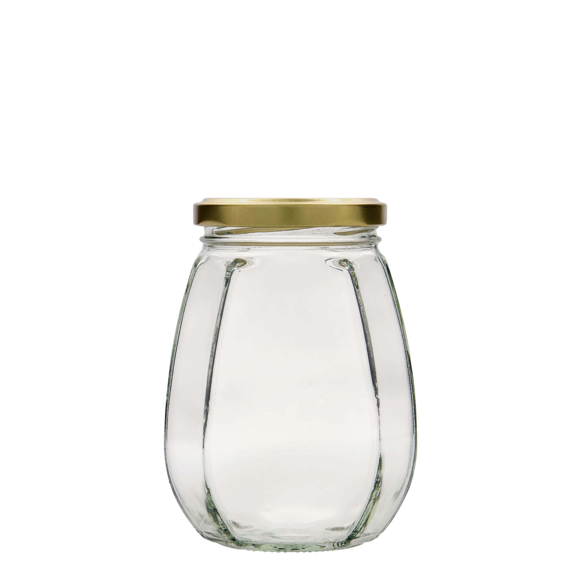 385 ml pynteglass, sekskantet, åpning: Twist-Off (TO 63)