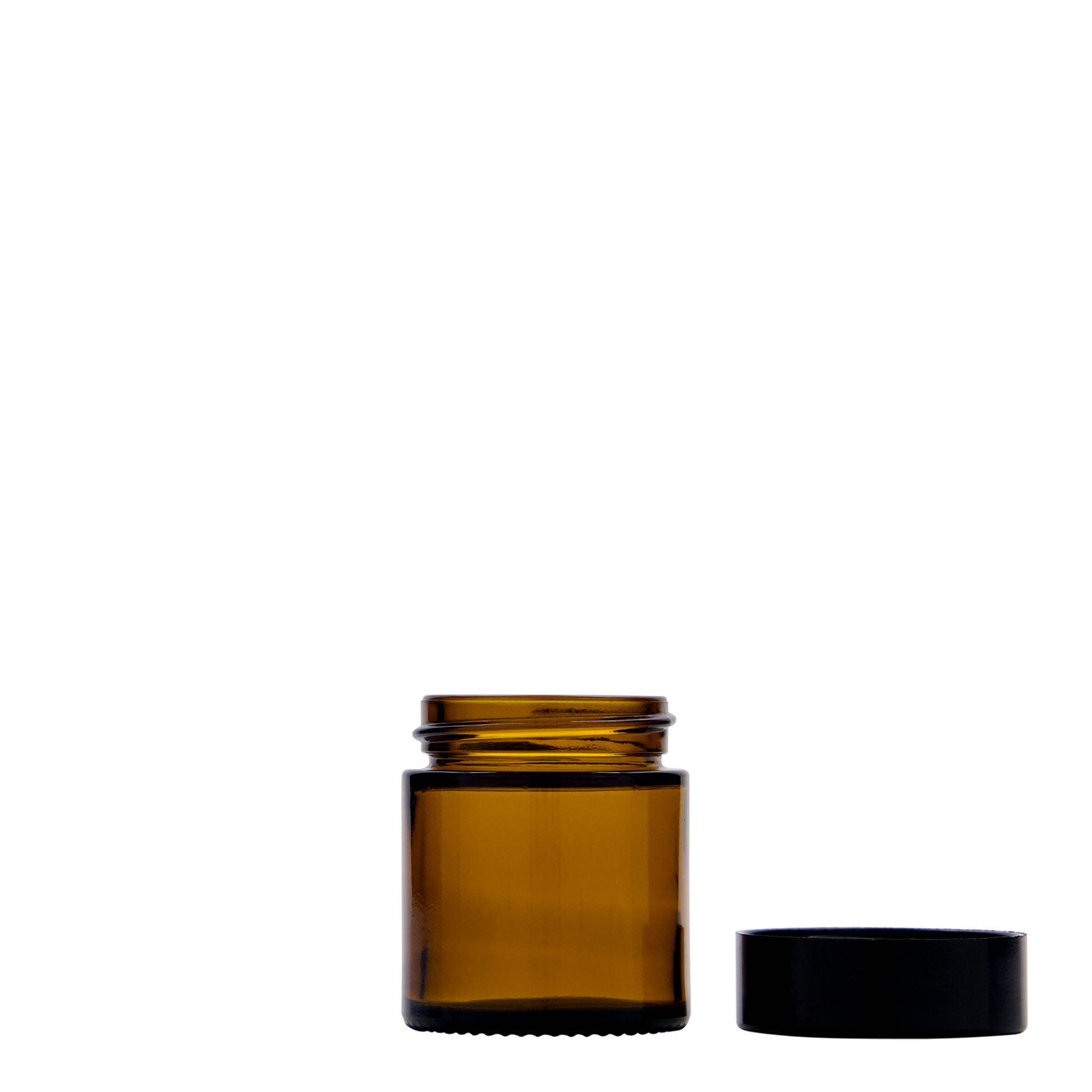 30 ml krukke 'Brown Line', glass, brun, åpning: skrukork 30 ml krukke 'Brown Line', glass, brun, åpning: skrukork