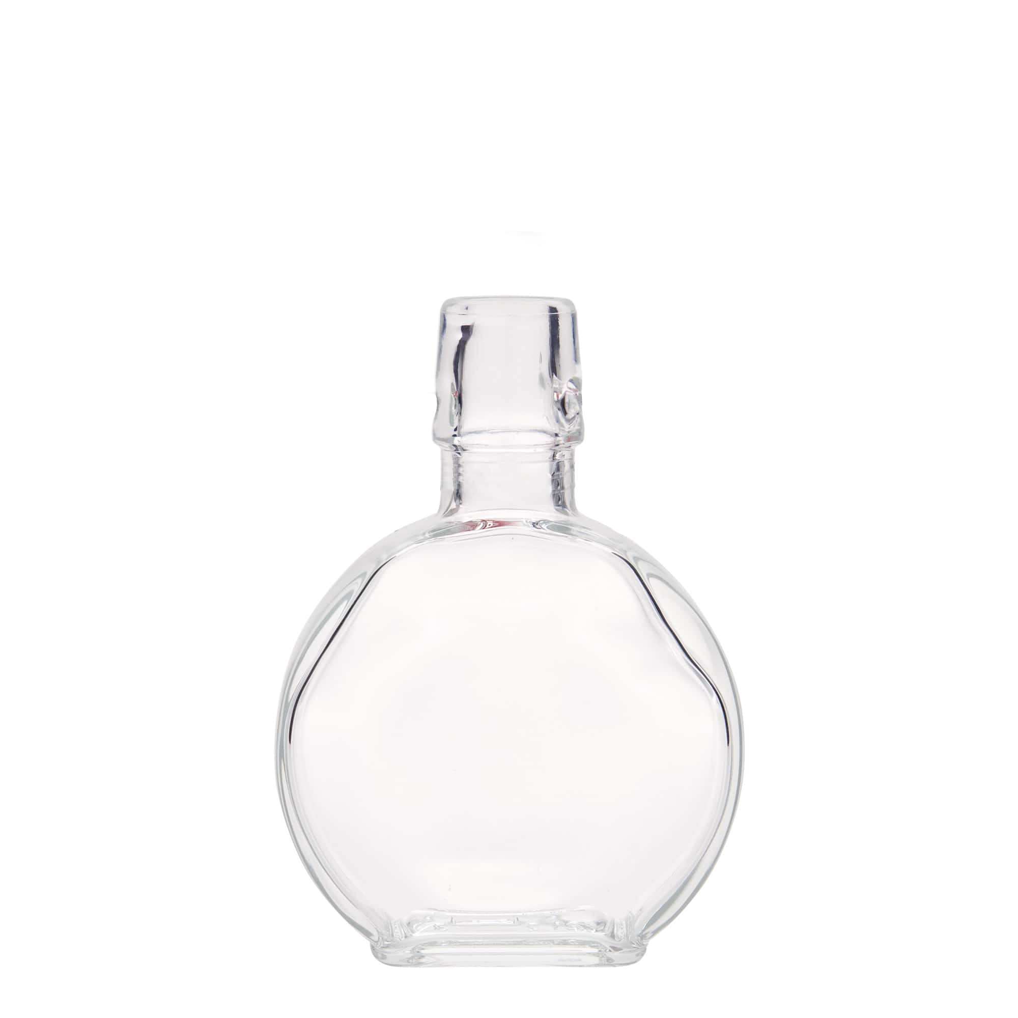200 ml glassflaske 'Sensatione', rektangulær, åpning: klemmefeste