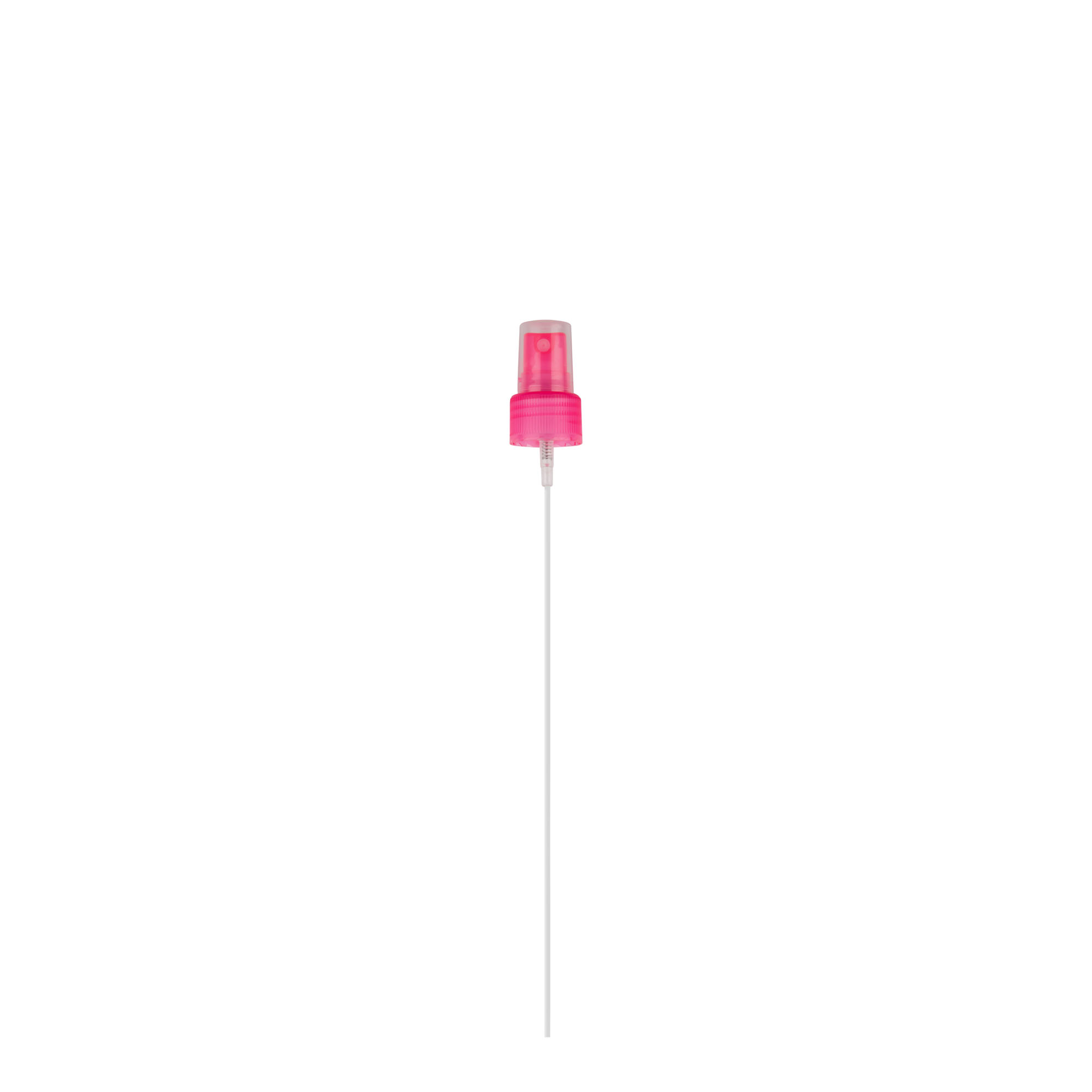 Skrukork sprayforstøver, PP-plast, rosa, for åpning: 24/410
