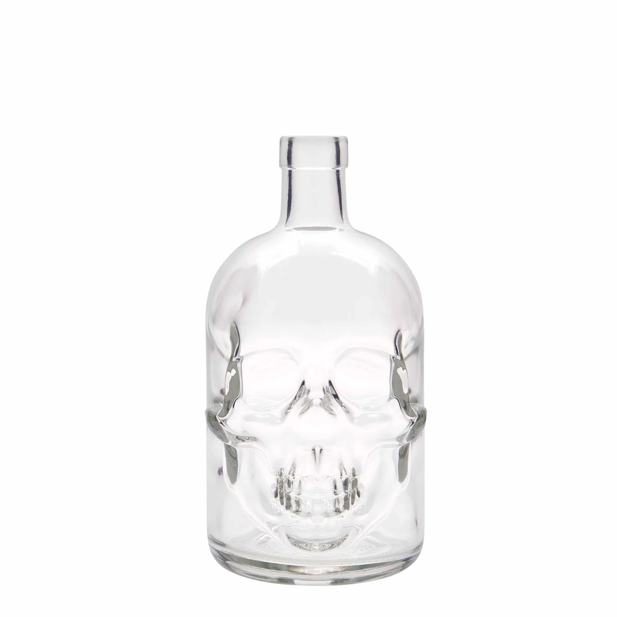 700 ml glassflaske "Hodeskalle", åpning: Kork 700 ml glassflaske "Hodeskalle", åpning: Kork