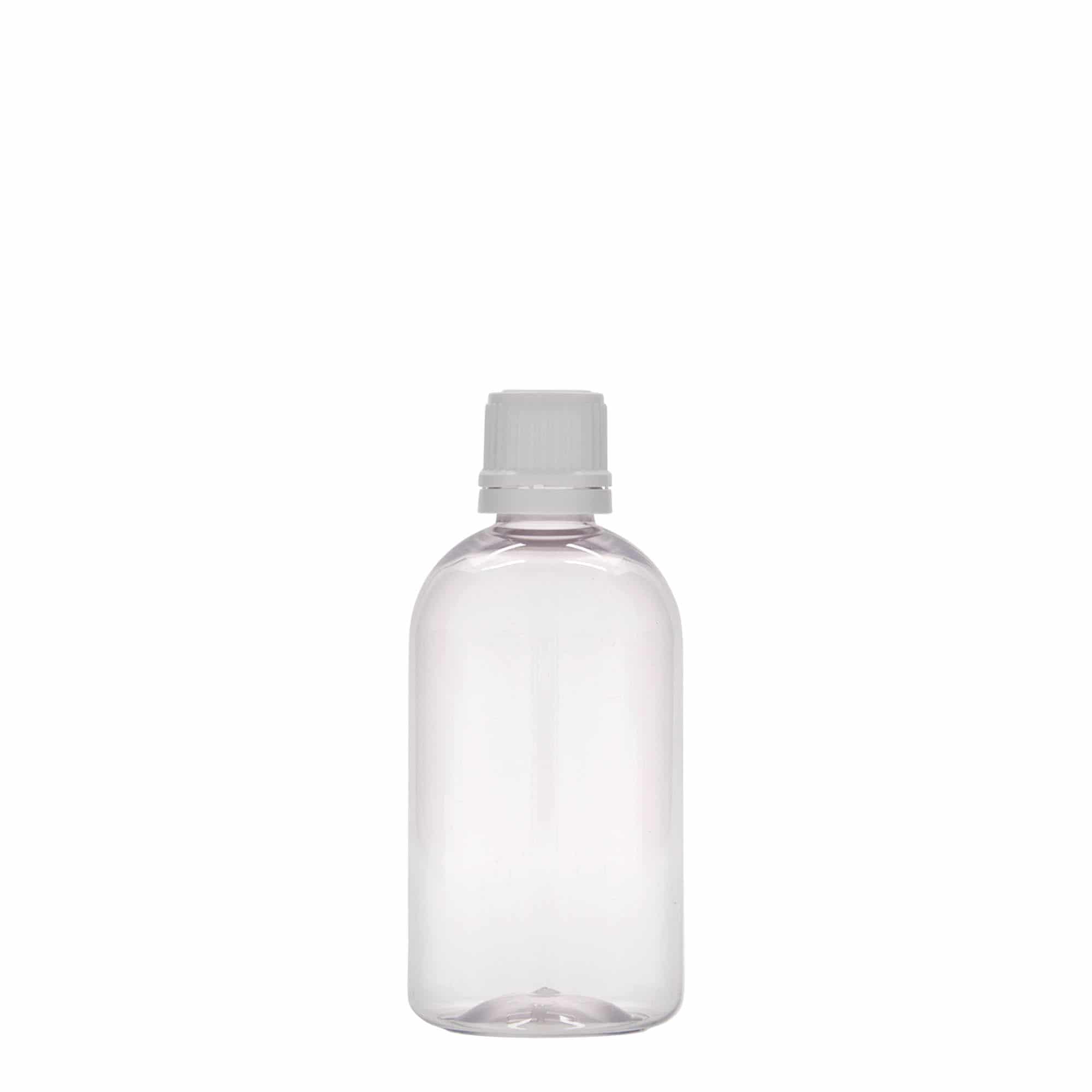 100 ml PET-medisinflaske "Easy Living', plast, åpning: DIN 18