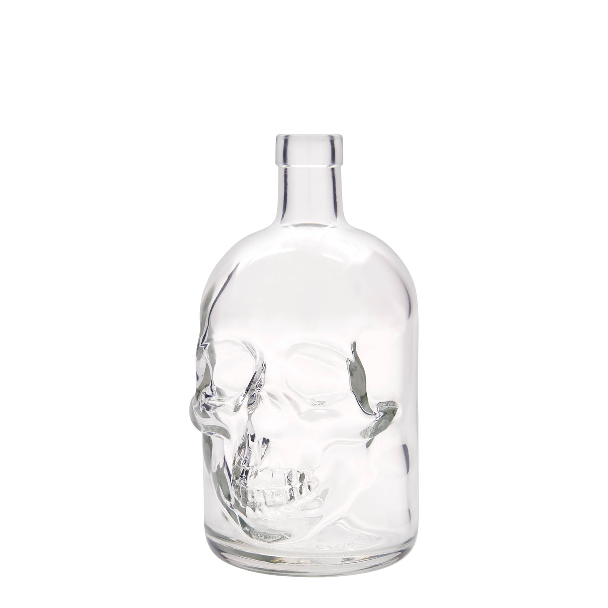 700 ml glassflaske 'Dødninghode', åpning: kork 700 ml glassflaske 'Dødninghode', åpning: kork