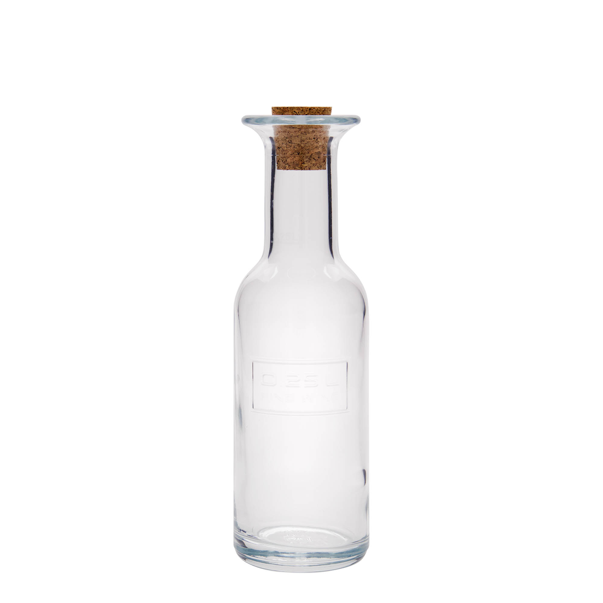 250 ml glassflaske 'Optima Fine Wine', åpning: kork