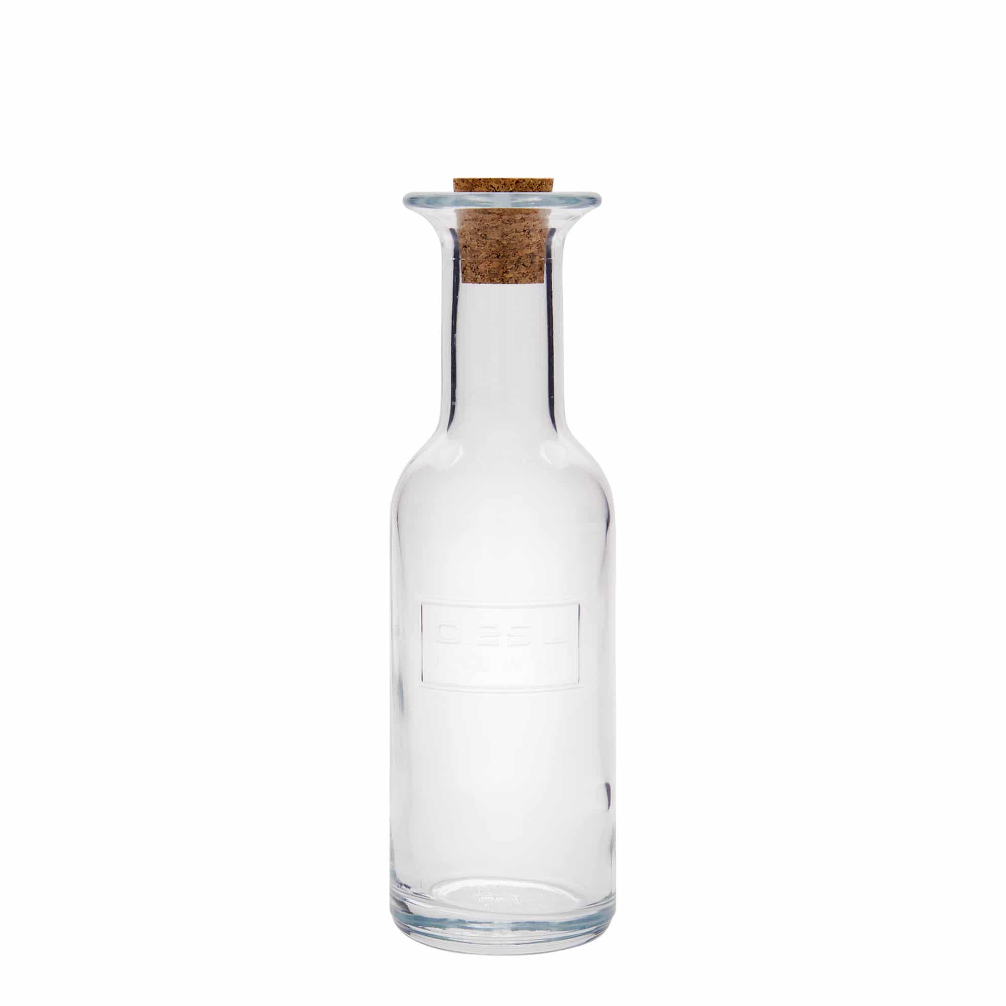 250 ml glassflaske 'Optima Fine Wine', åpning: kork