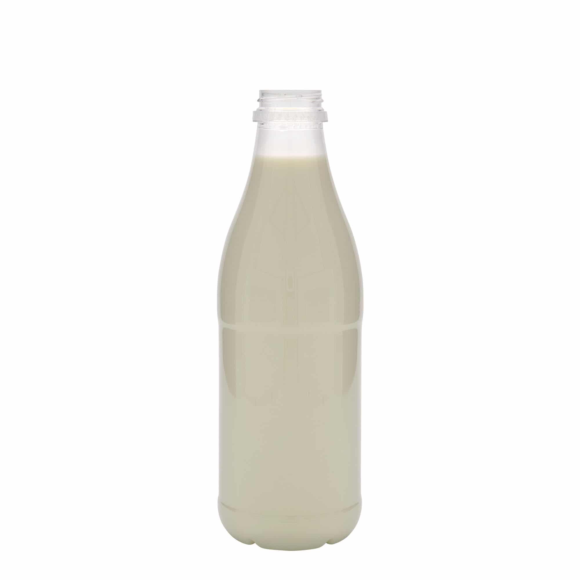 1000 ml PET-flaske "Milk and Juice", plast, åpning: 38 mm