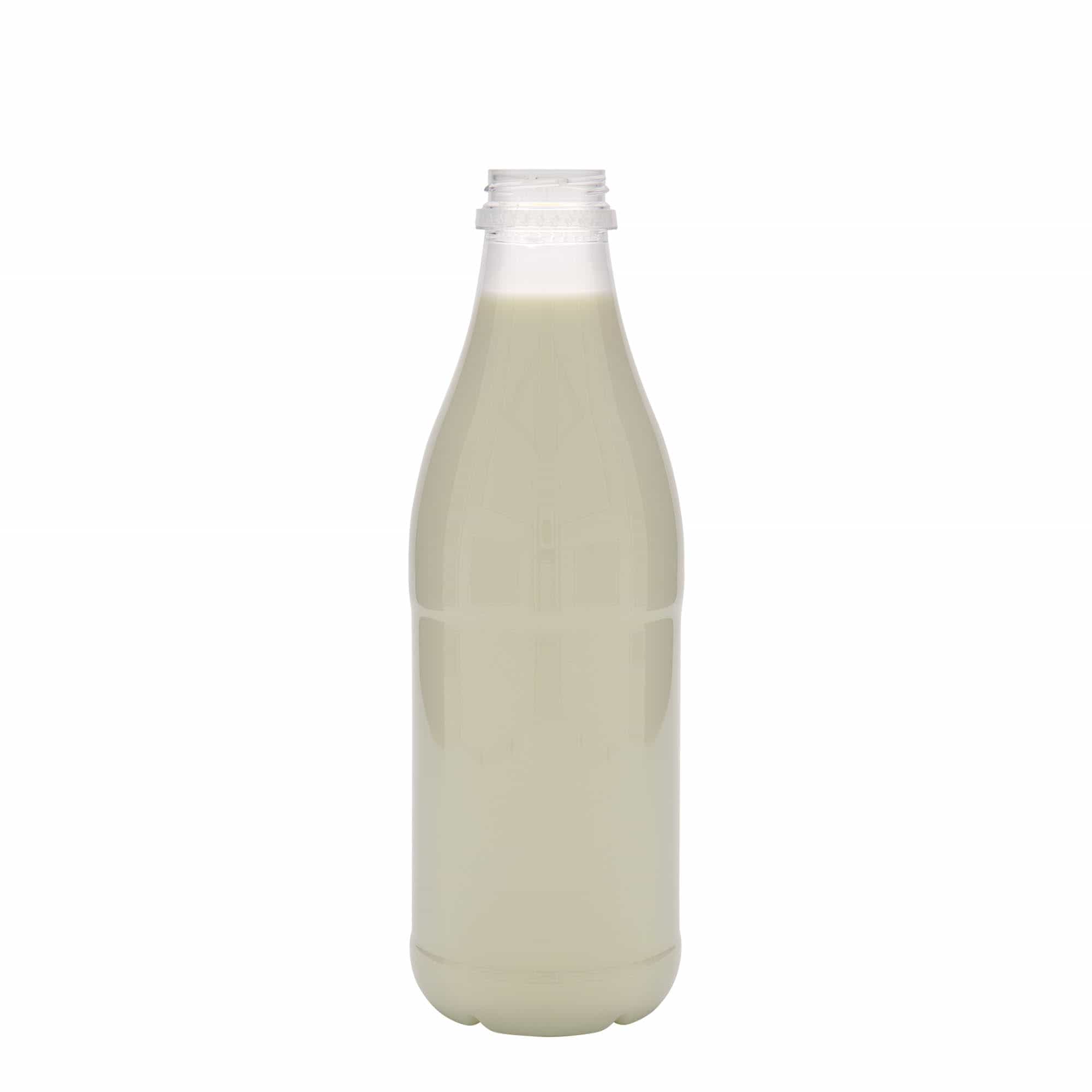 1.000 ml PET-flaske 'Melk og Juice', plast, åpning: 38 mm 1.000 ml PET-flaske 'Melk og Juice', plast, åpning: 38 mm