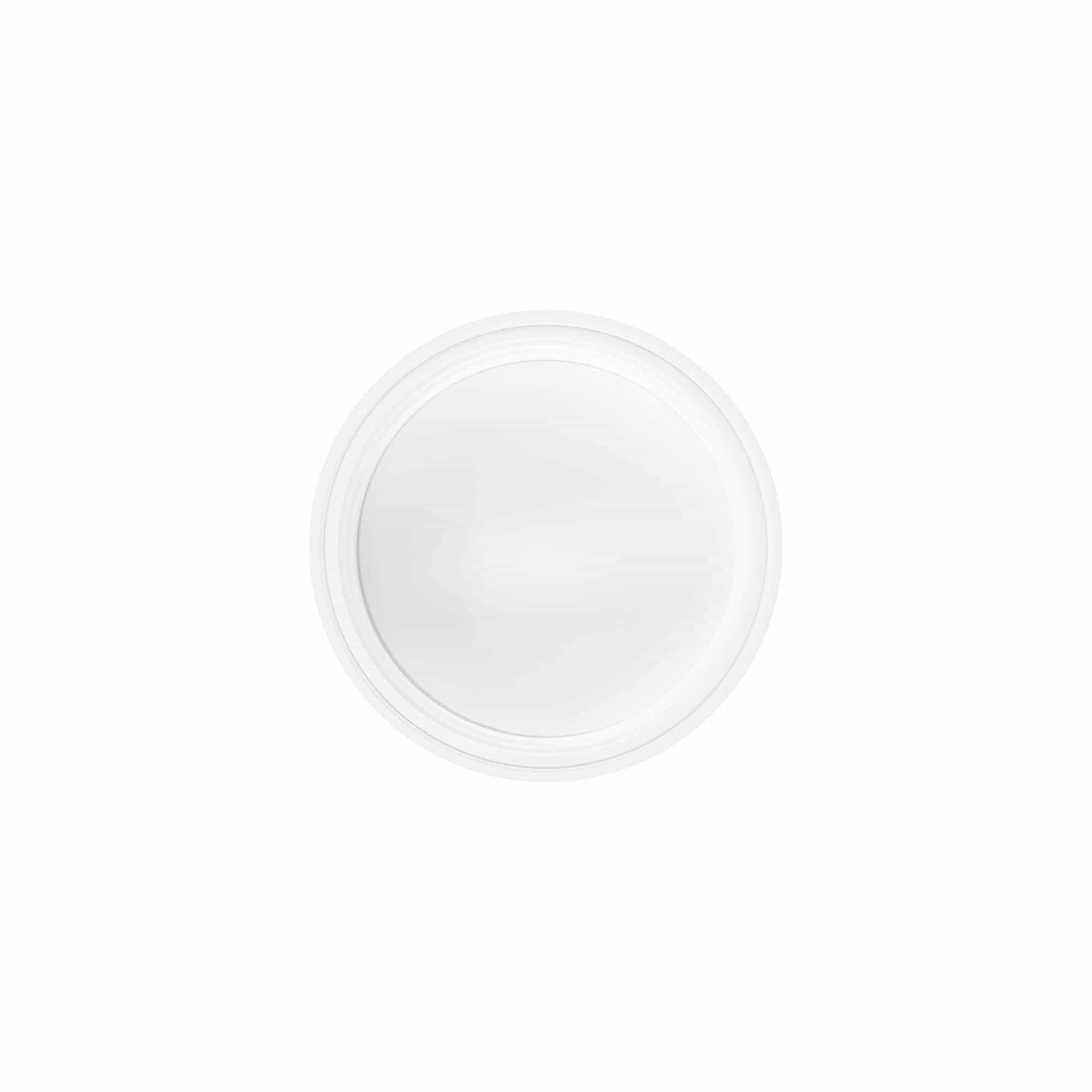 Skrukork 50 ml, SAN-plast, hvit