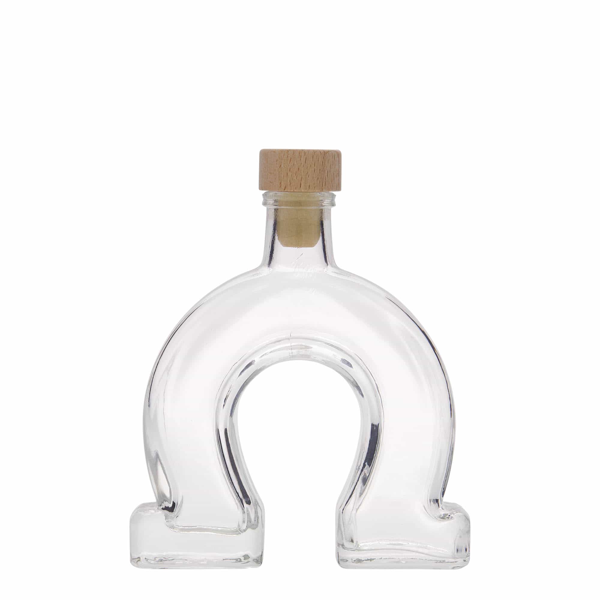 100 ml glassflaske "Hestesko", åpning: Kork