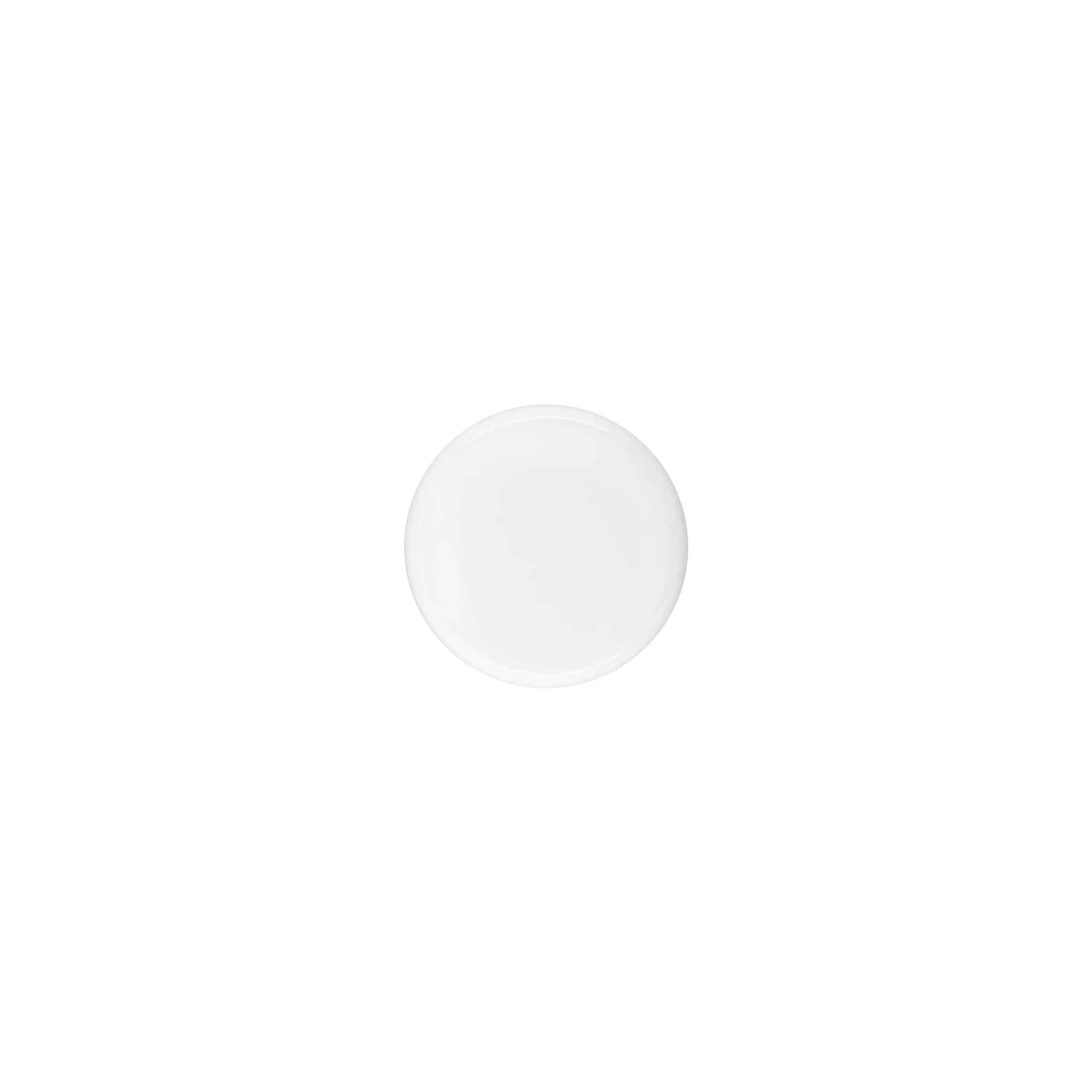 Skrulokk for 5 ml "Bianca", PP-plast, hvit
