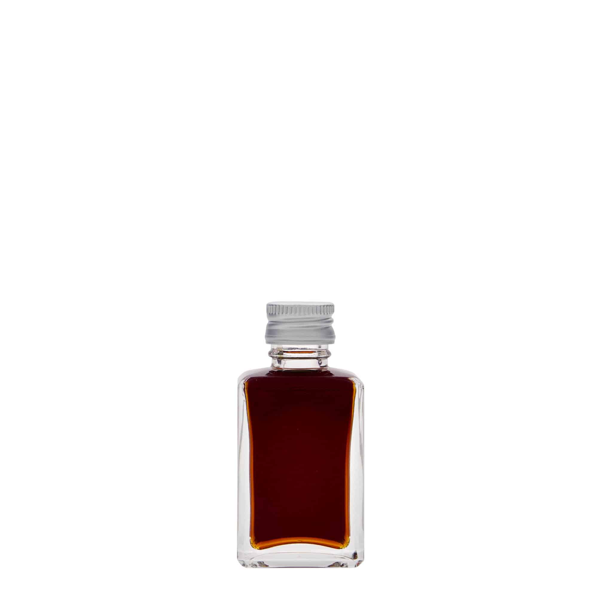 30 ml glassflaske "Tamme", kvadratisk, åpning: PP 18
