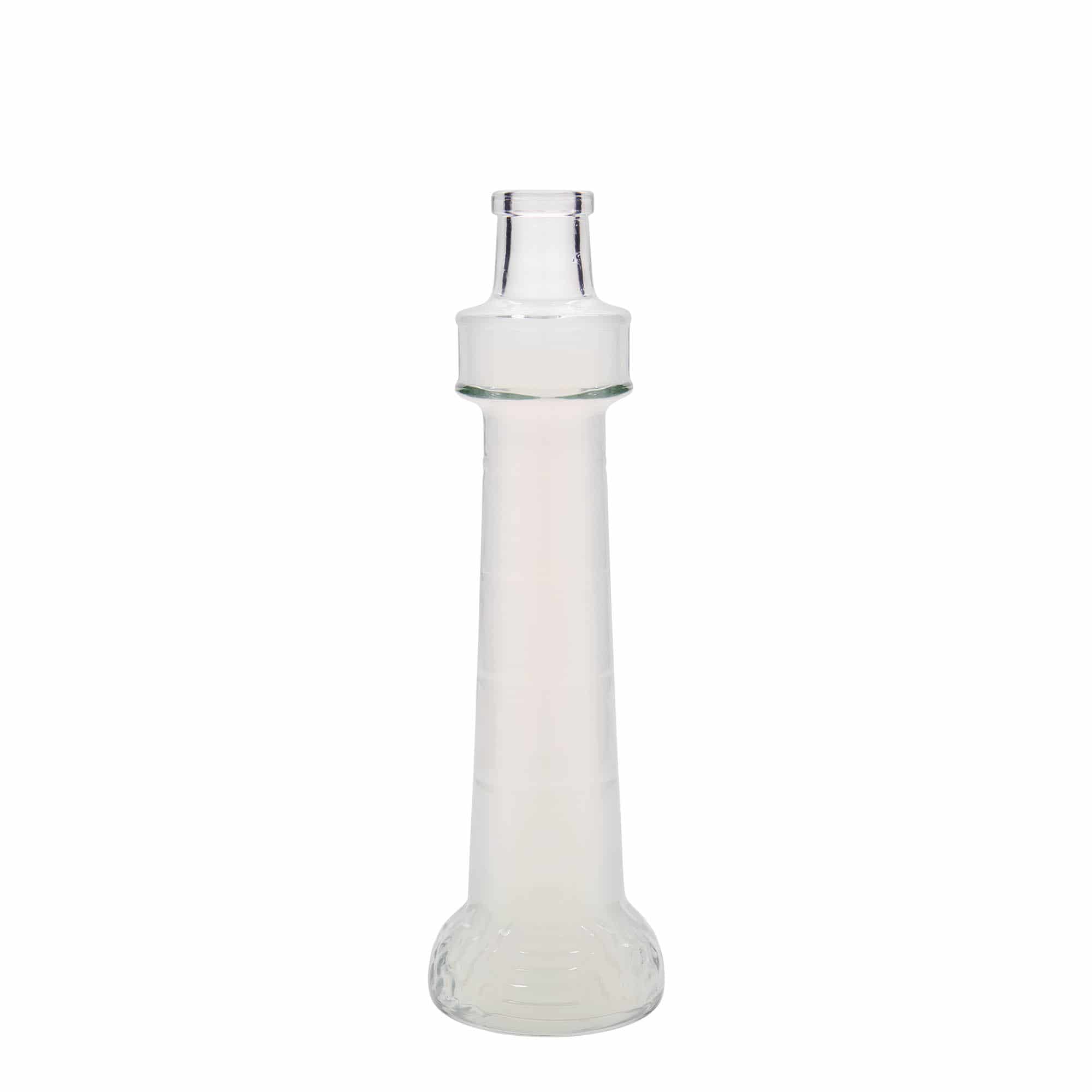 200 ml glassflaske "fyrtårn', åpning: Kork