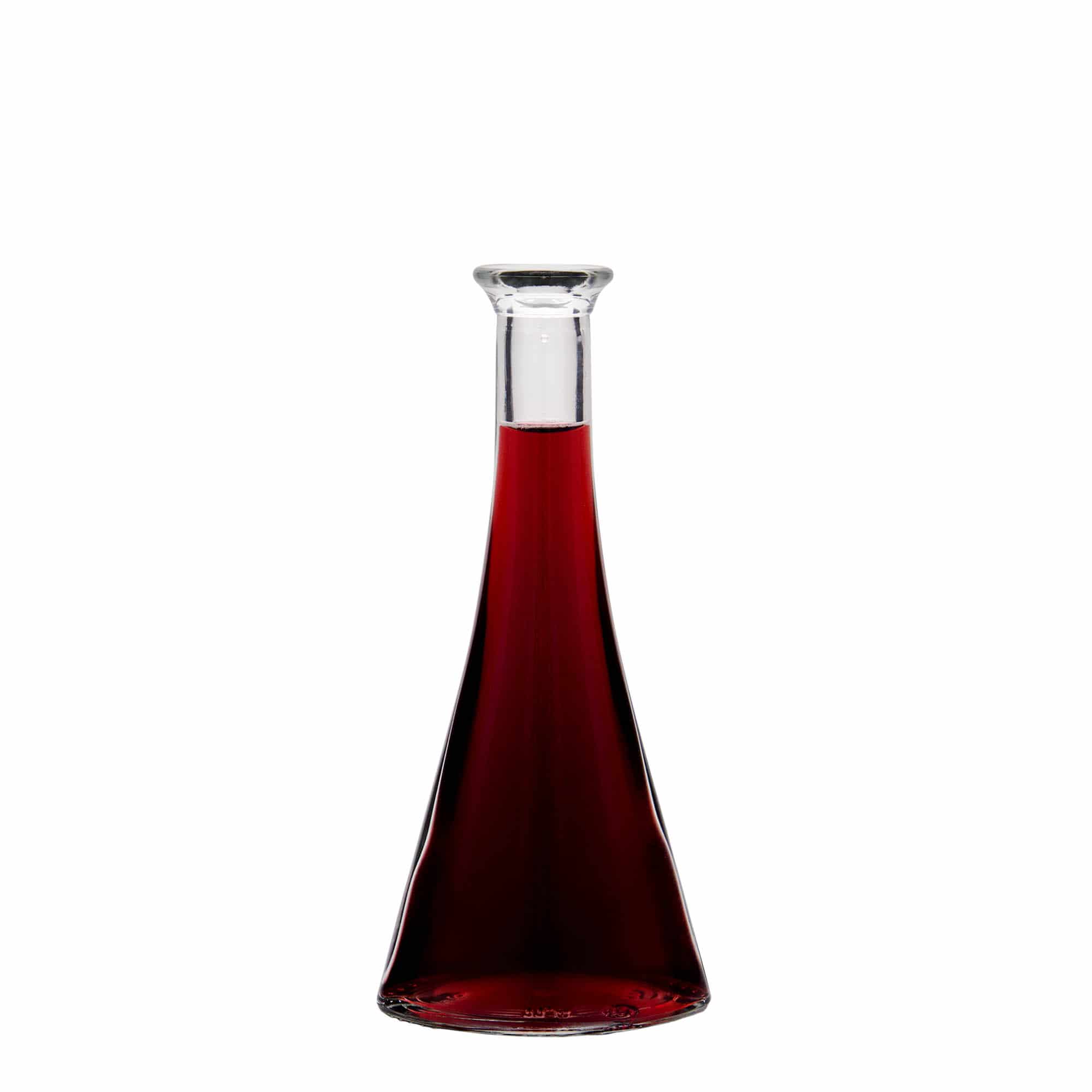 100 ml glassflaske "Veronica", halvrund, åpning: Kork